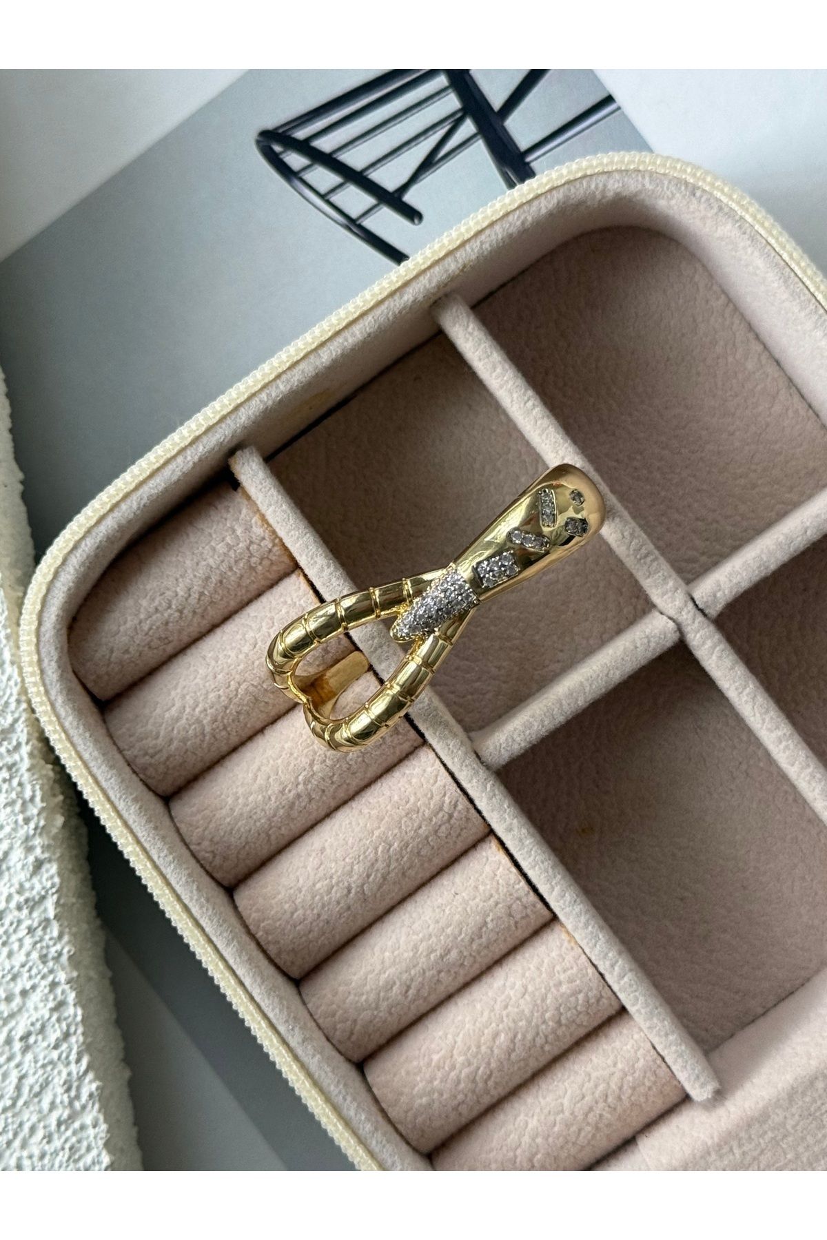 Rossetto Atelier İthal Çelik Pia Yüzük