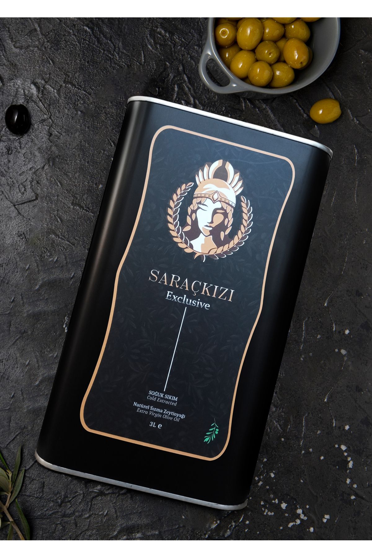 Saraçkızı | Organik | Olgun Hasat | Soğuk Sıkım | Natürel Sızma Zeytinyağı | 3 Litre