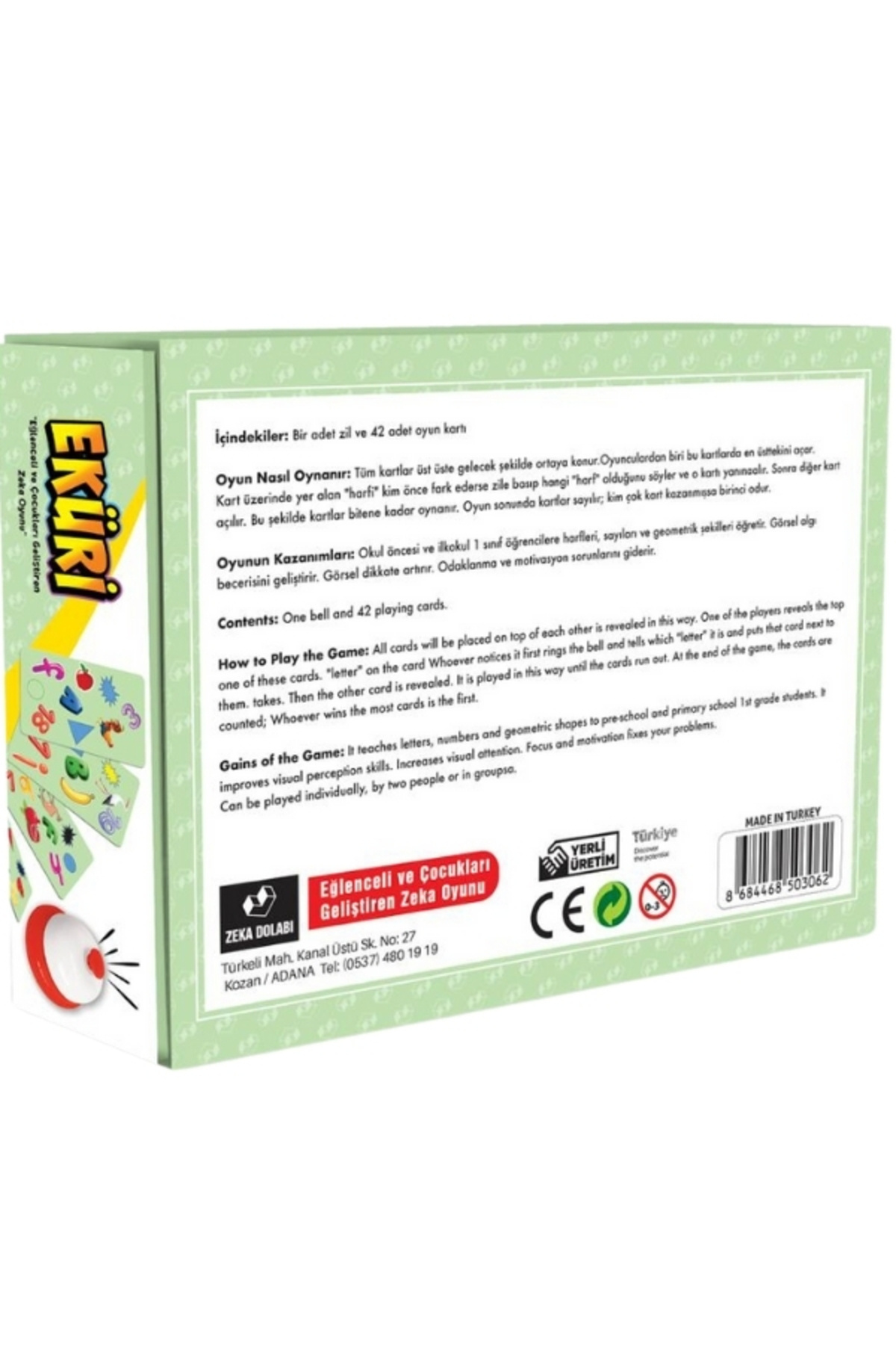 ZEKA DOLABI-Eküri (Attention - Focus - Speed ​​- Visual Perception - Brain Game - Family Box Game) 2