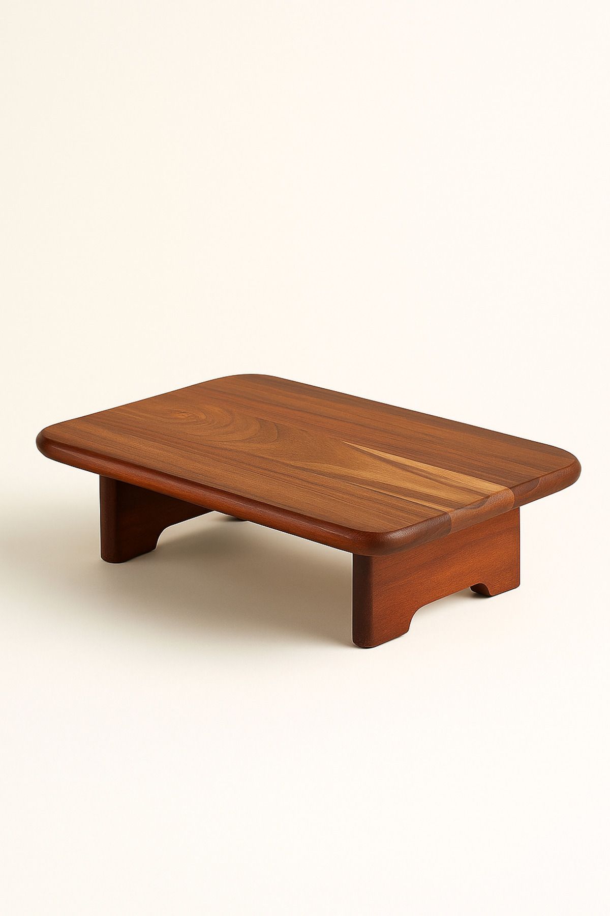 Mirilliahome Dikdörtgen Ayaklı Akasya Sunumluk – 34x25 cm Doğal Ahşap Servis ve Dekor Standı