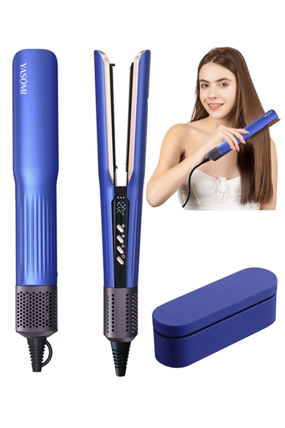 Yasomi LS-909 LadyStyle 1300W Dijital İyonik Soğuk Sıcak Saç Düzleştirici