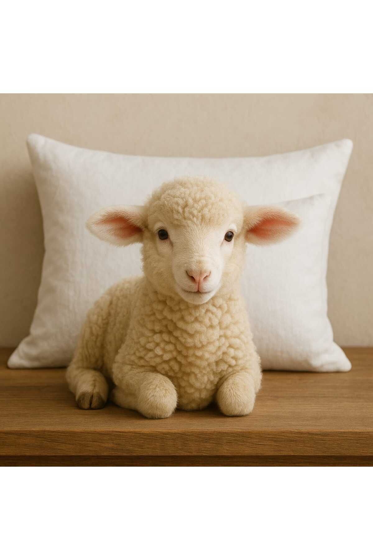 Madame Home Yıkanmış Merinos Kuzu Yünü Dolgulu Yastık