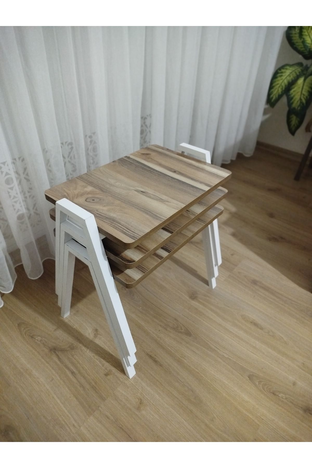 GÜVENÇ Zigon Sehpa 3'lü Tepsi Model