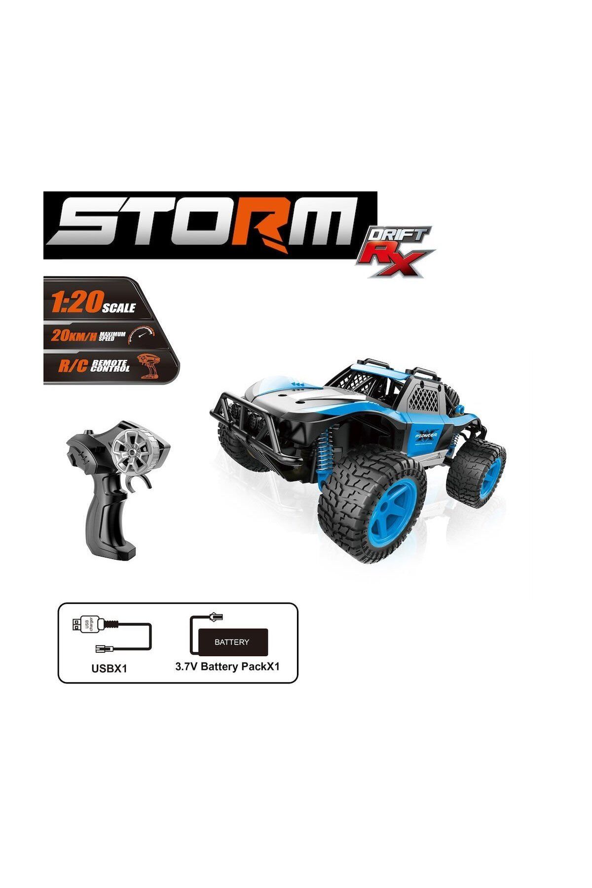Syr-66764ma Kumandalı 2.4ghz Şarjlı 1:20 Storm Drift Araba - 4