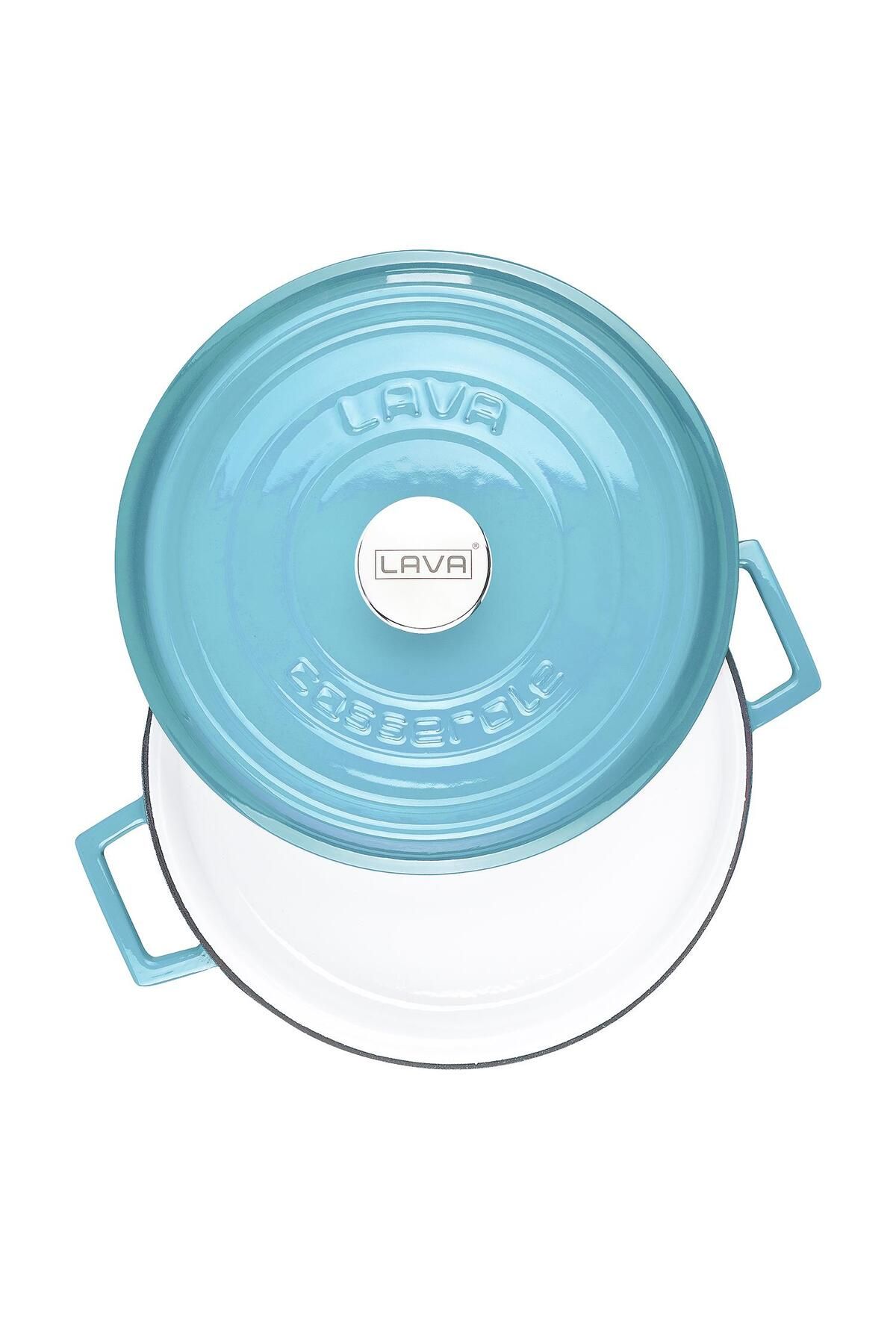 Lava-Cast Iron Multi-Purpose Spring Pot Cast Iron Solid Handle Edition Series Diameter(Ø)24cm 3