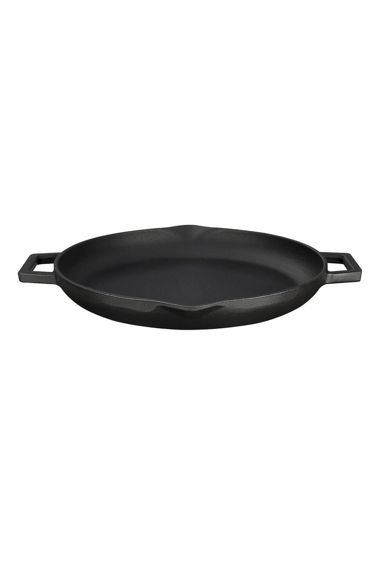 Cast Iron Round Frying Pan Cast Iron Solid Double Handle Diameter(Ø)26cm.