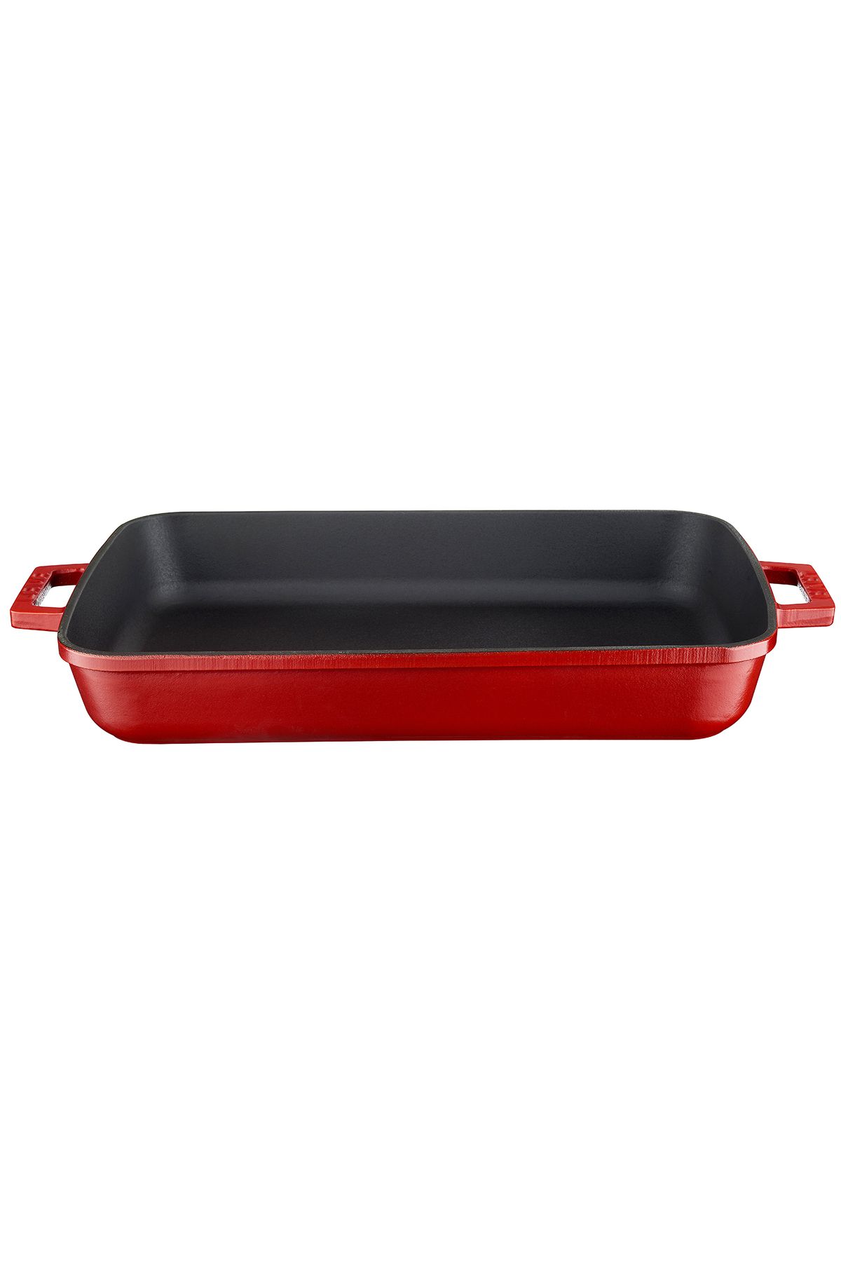 Lava-Cast Rectangular Rosto and Oven Tray Cast Iron Solid Double Handle Spring Series Size 26x4 1