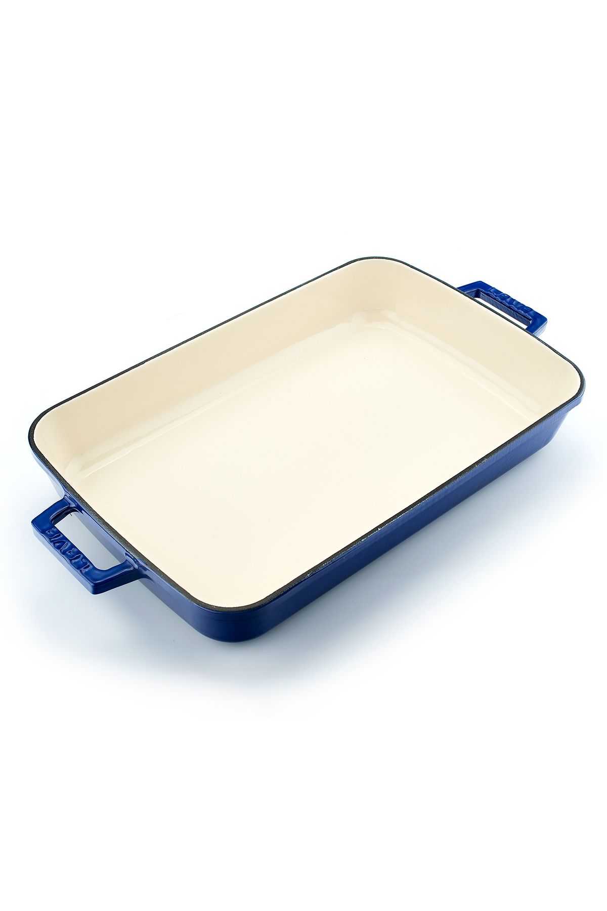 Lava-Cast Rectangular Rosto and Oven Tray Cast Iron Monolithic Double Handle Edition Series Size 26x 3