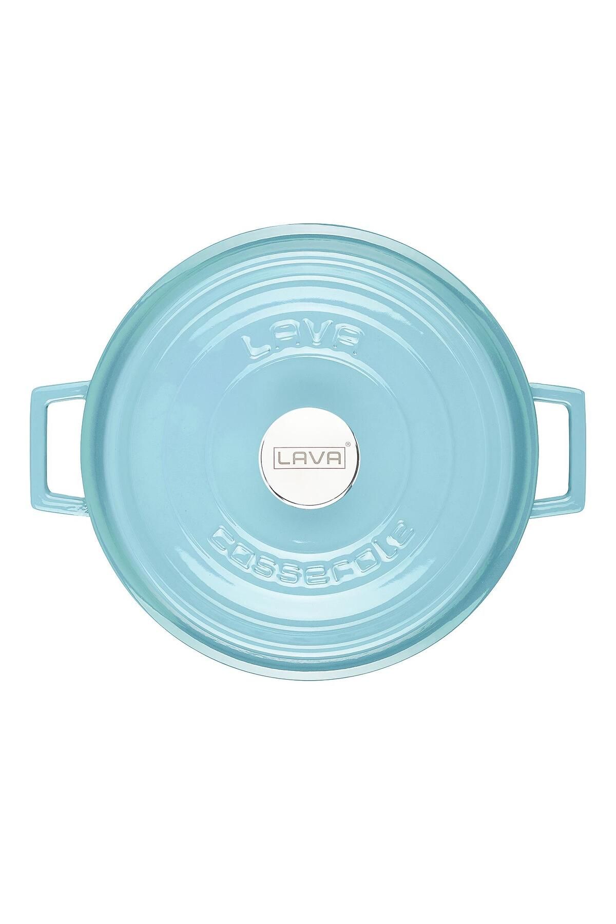 Lava-Cast Iron Multi-Purpose Spring Pot Cast Iron Solid Handle Edition Series Diameter(Ø)24cm 4
