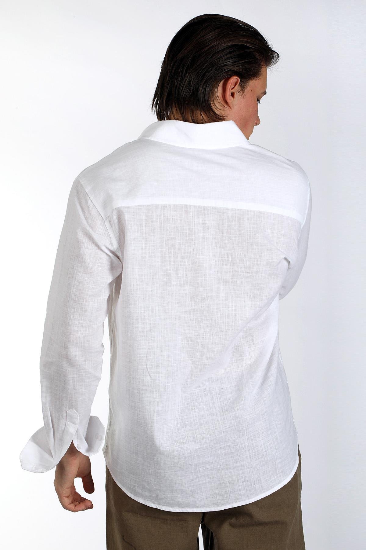 پیراهن مردانه راسته آستین بلند | لی کوپر Lee Cooper 242 LCM 241005 - تصویر 3