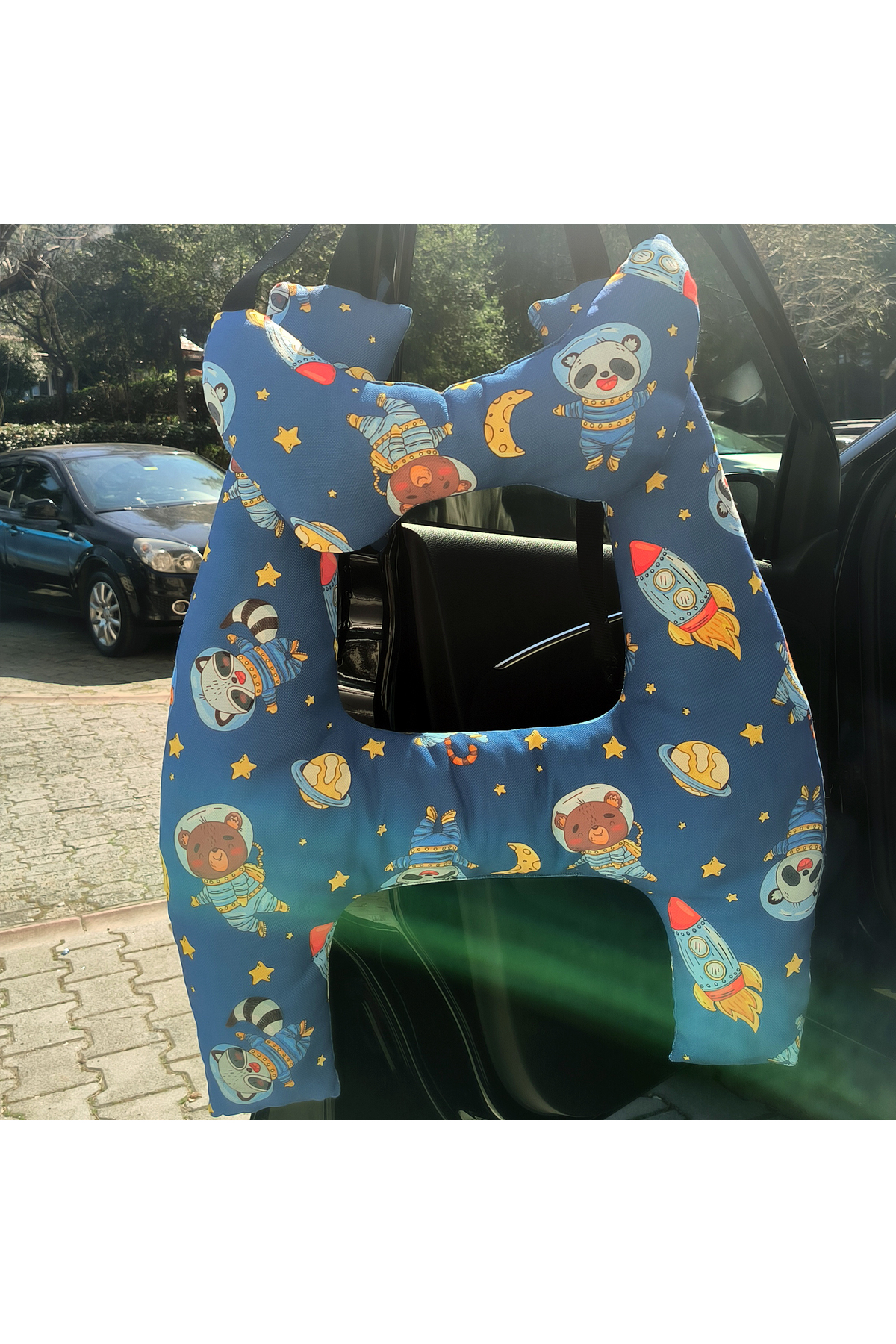 Simone Jr. Yetişkinler ve Çocuklar için Baş Destekli, H-Şekilli Seyahat Yastığı Seti - 2’li. fotoğrafı 6 (önizleme)