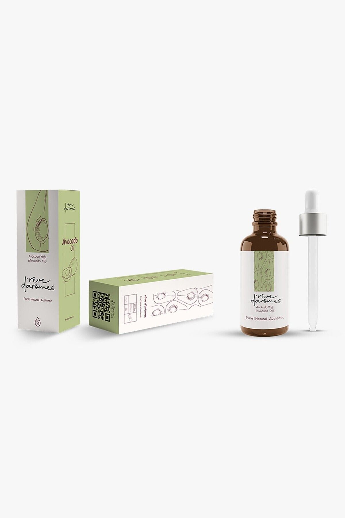 Rêve d’Arômes %100 Doğal Soğuk Sıkım Avokado Yağı – 50 ml