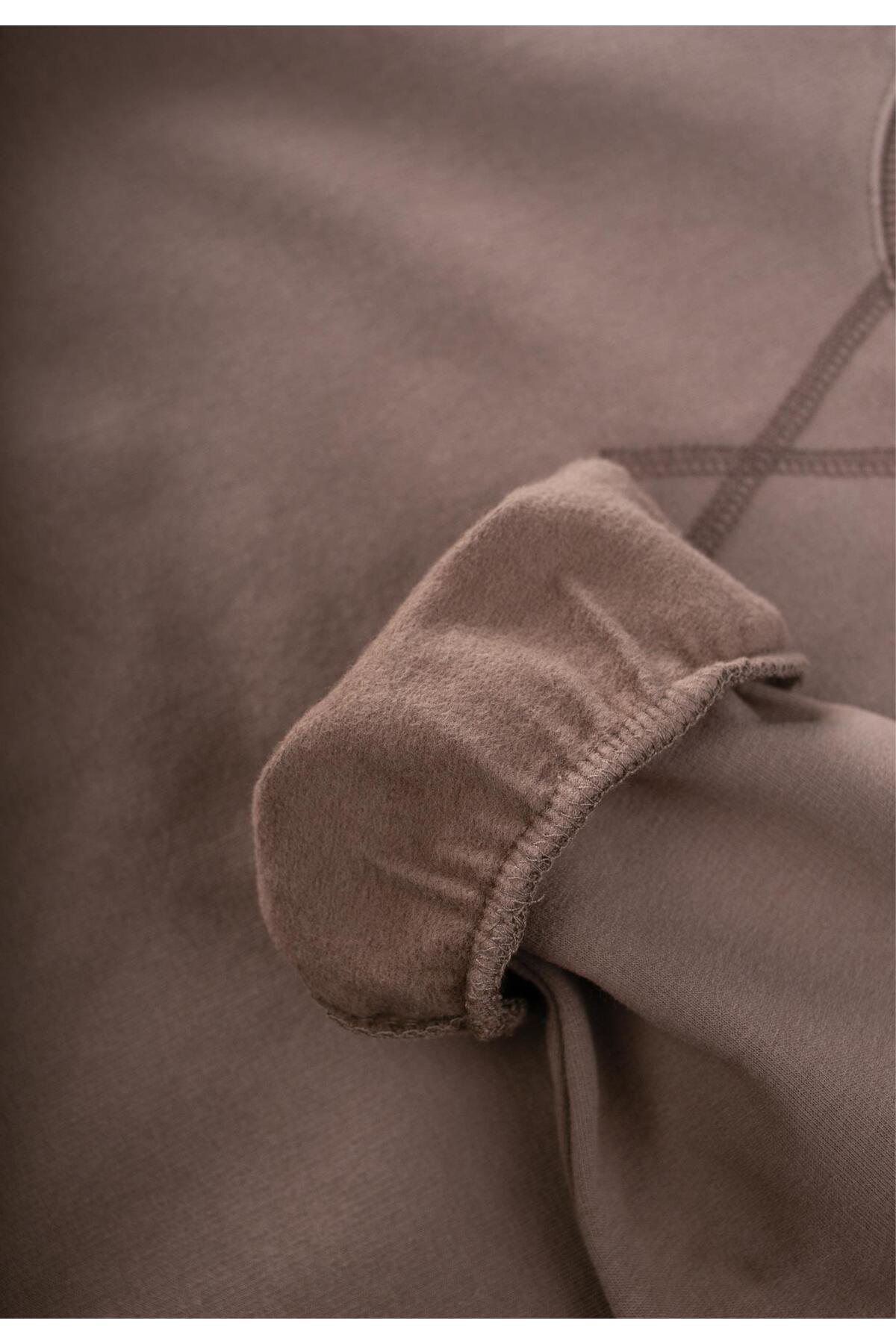 Cigit Basic Karyoka Detaylı Sweatshirt Takım 3-8 Yaş S.Vizon fotoğrafı 3 (önizleme)