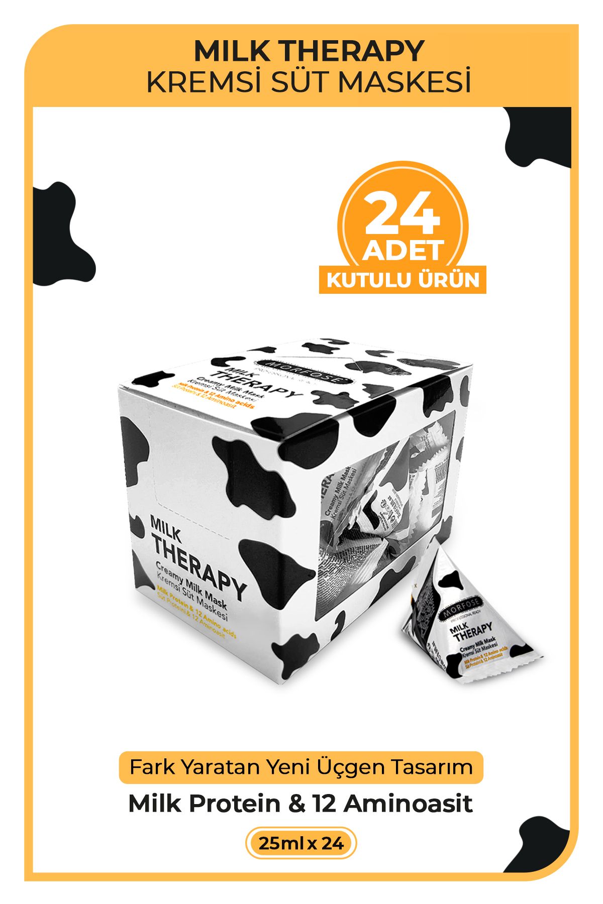 Morfose Milk Therapy Üçgen Saç Maskesi 25 ml 24 Adet
