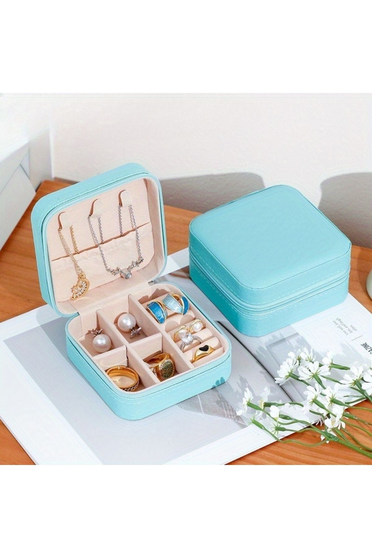 shop Takı Kutusu Seyahat Boy Mücevher Kutusu Aksesuar Organizer