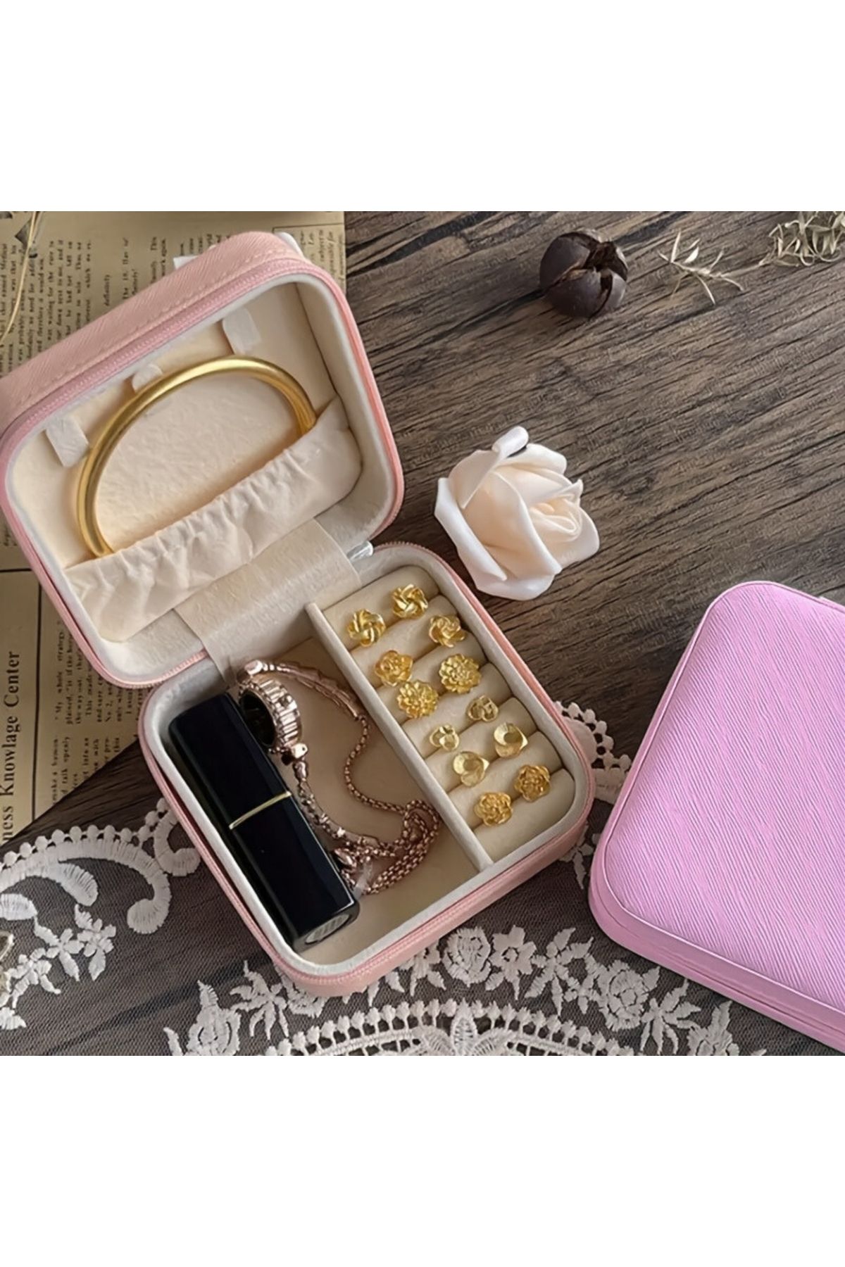 shop Takı Kutusu Seyahat Boy Mücevher Kutusu Aksesuar Organizer