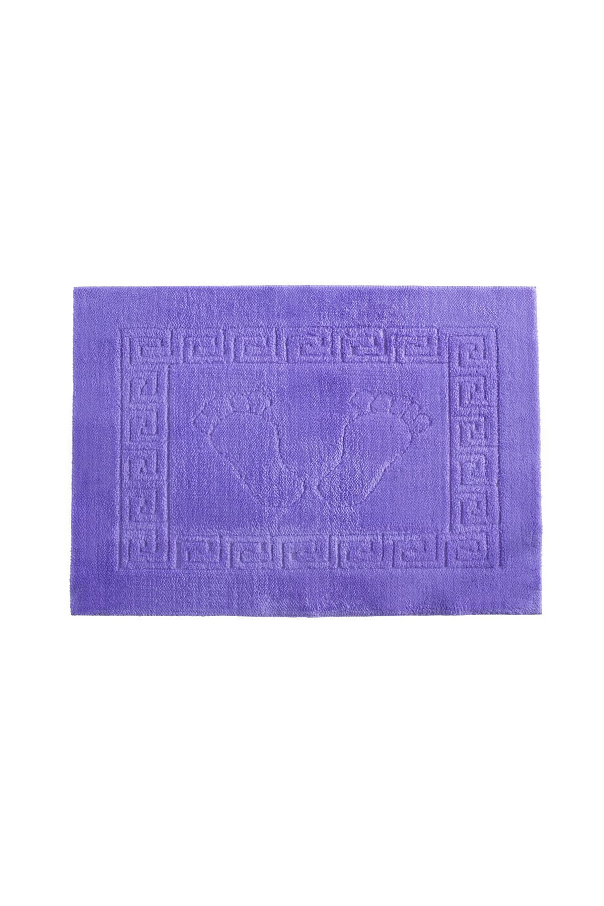 MirCotton Ayak Havlusu Kaydırmaz Jakarlı 45x65 Banyo havlusu