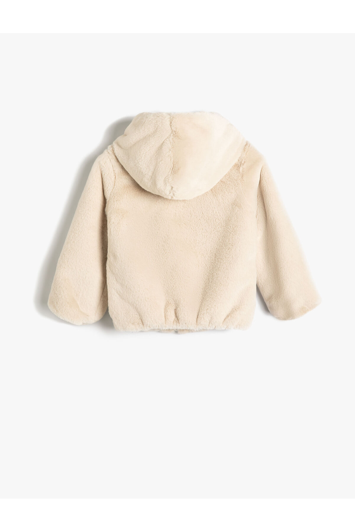 Koton Kapşonlu Peluş Ceket Fermuarlı Uzun Kollu fotoğrafı 2 (önizleme)