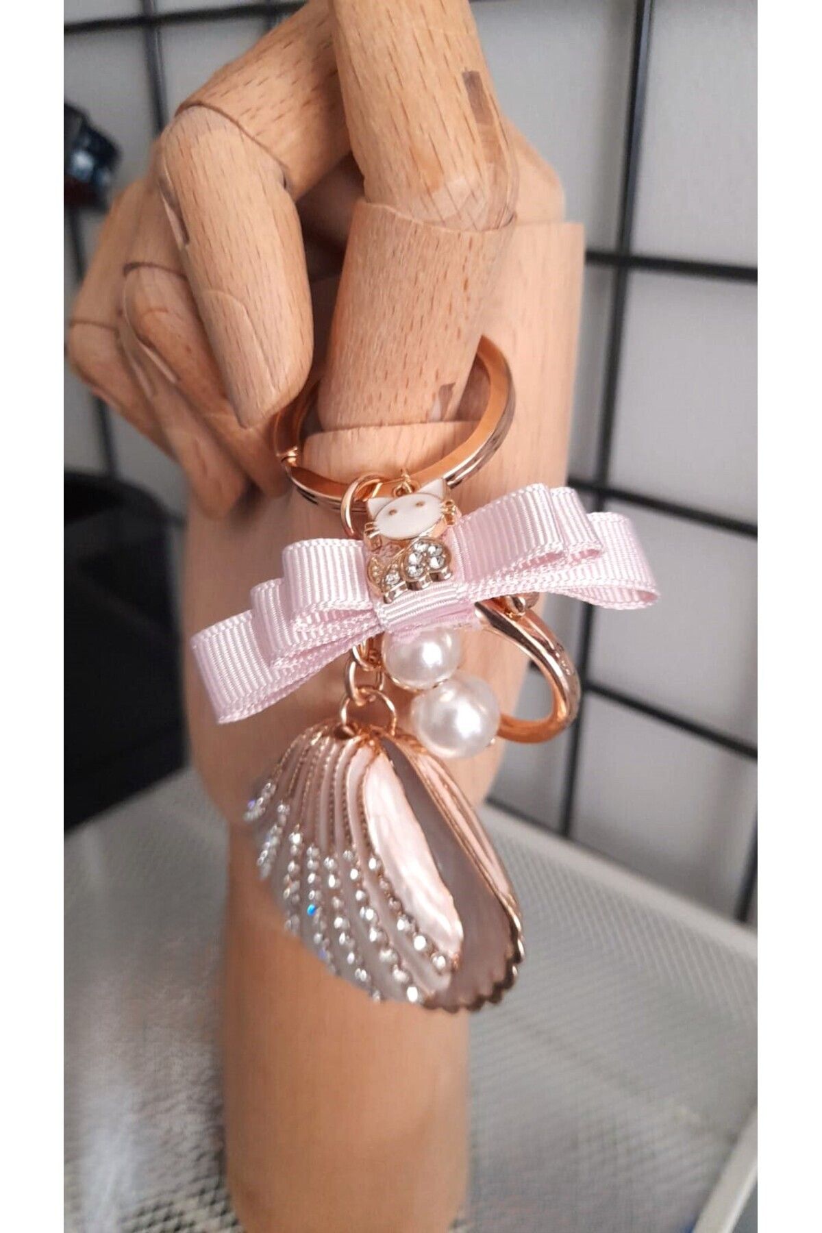 Elila Design Midye Kabuğu Çanta Charm Anahtarlık