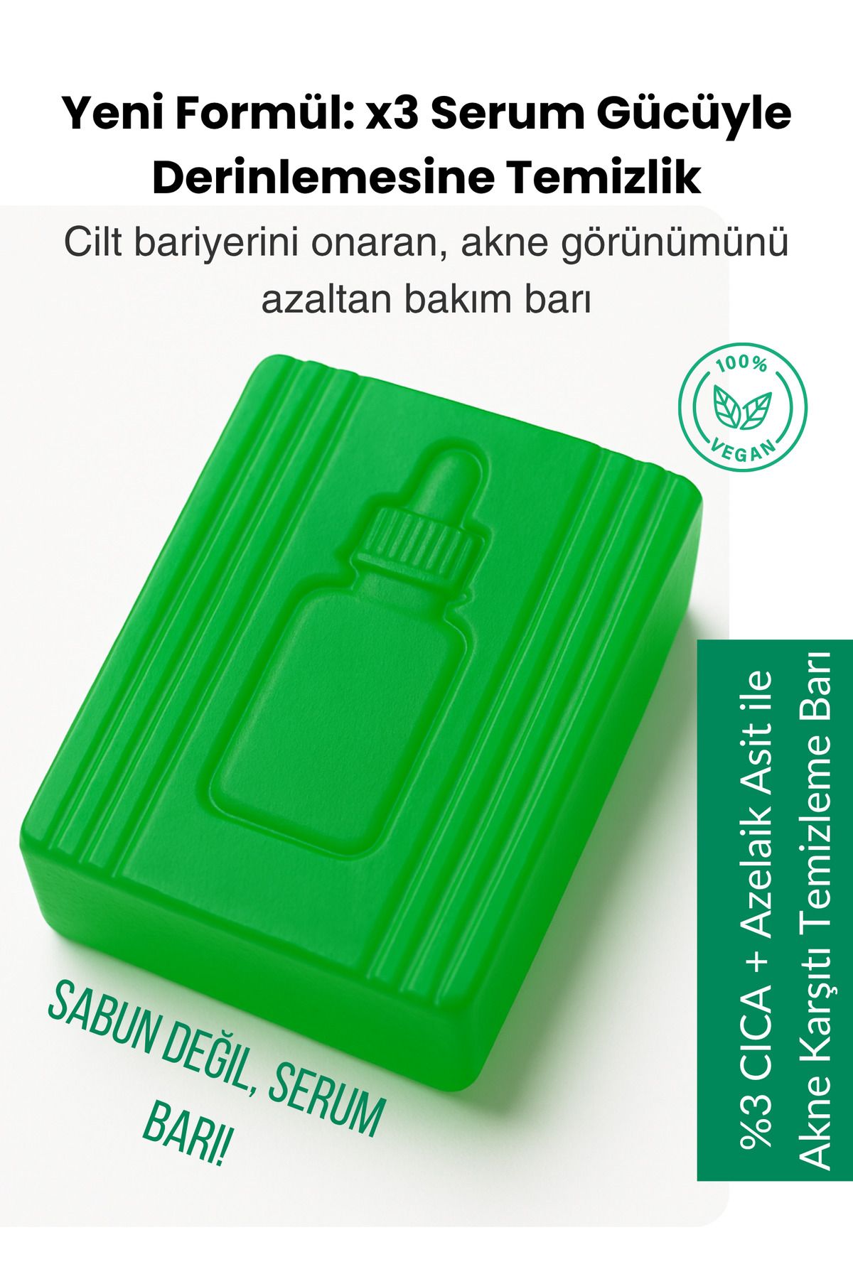 SOAVİE Anti Akne Sabunu – Karşıtı, Gözenek Temizleyici Doğal Yüz Sabunu 100g