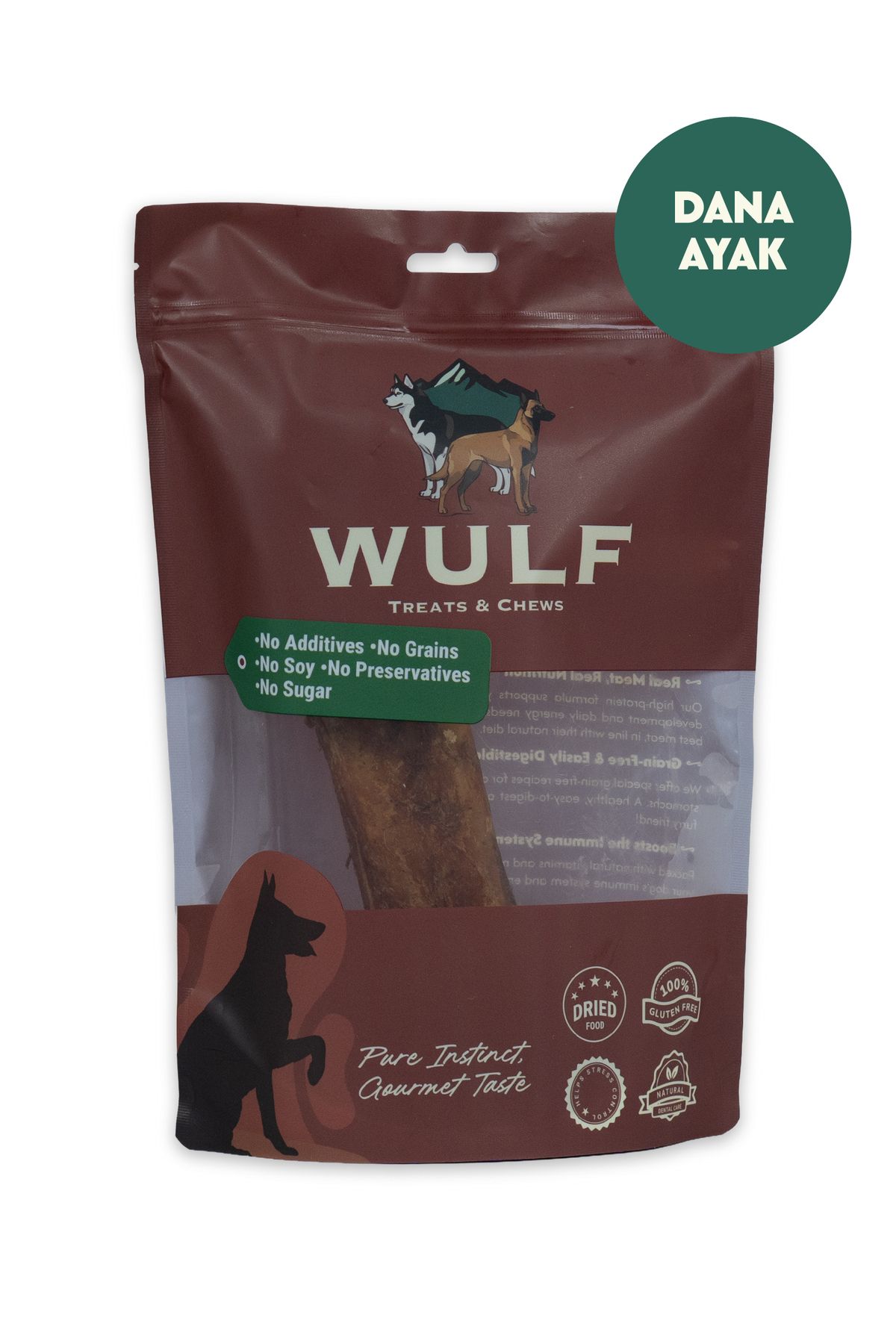 WULF Dana Ayak %100 Doğal Kemirmelik Ödül Maması 1 Adet