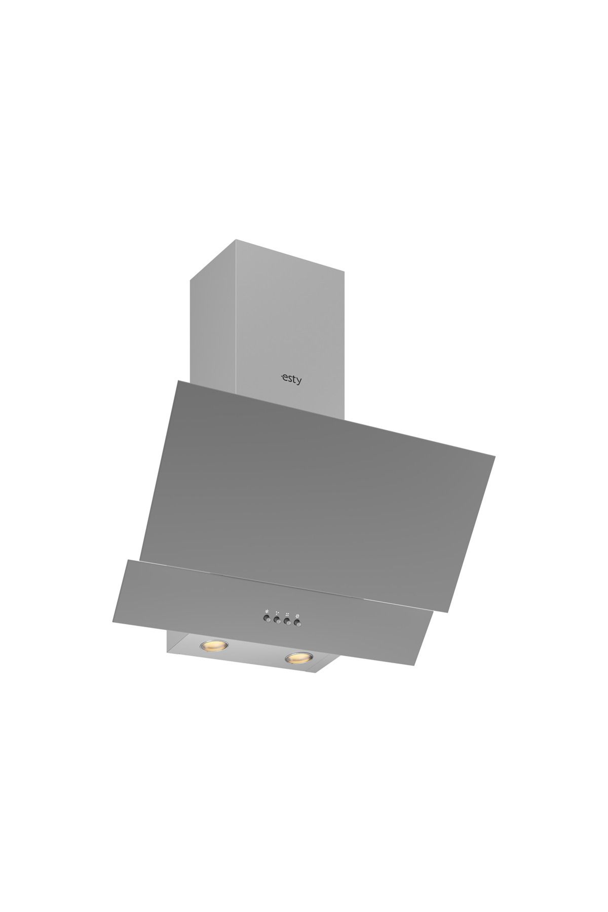 Esty 3480 GRİ 60 CM DEKORATİF DAVLUMBAZ-RESETLİ PUSH BUTON