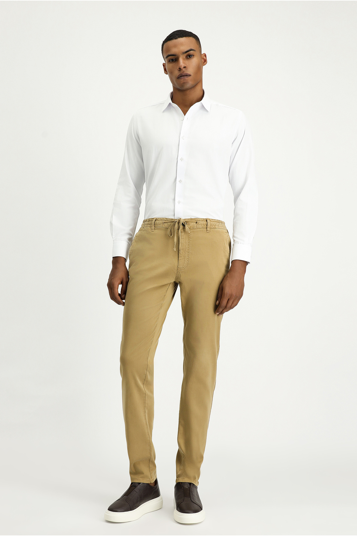 Kiğılı-Regular Fit Elastic Waist Drawstring Lycra Pants 1