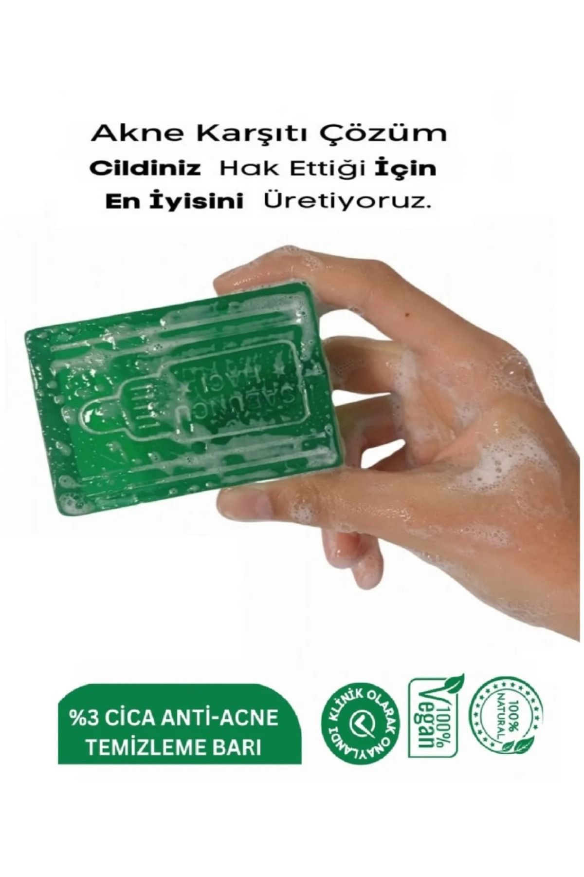 Home Anti Acne Sabunu - 3x Acne Serumu Etkili Temizleme Barı - Karşıtı Sabun 120 gr 1 Adet