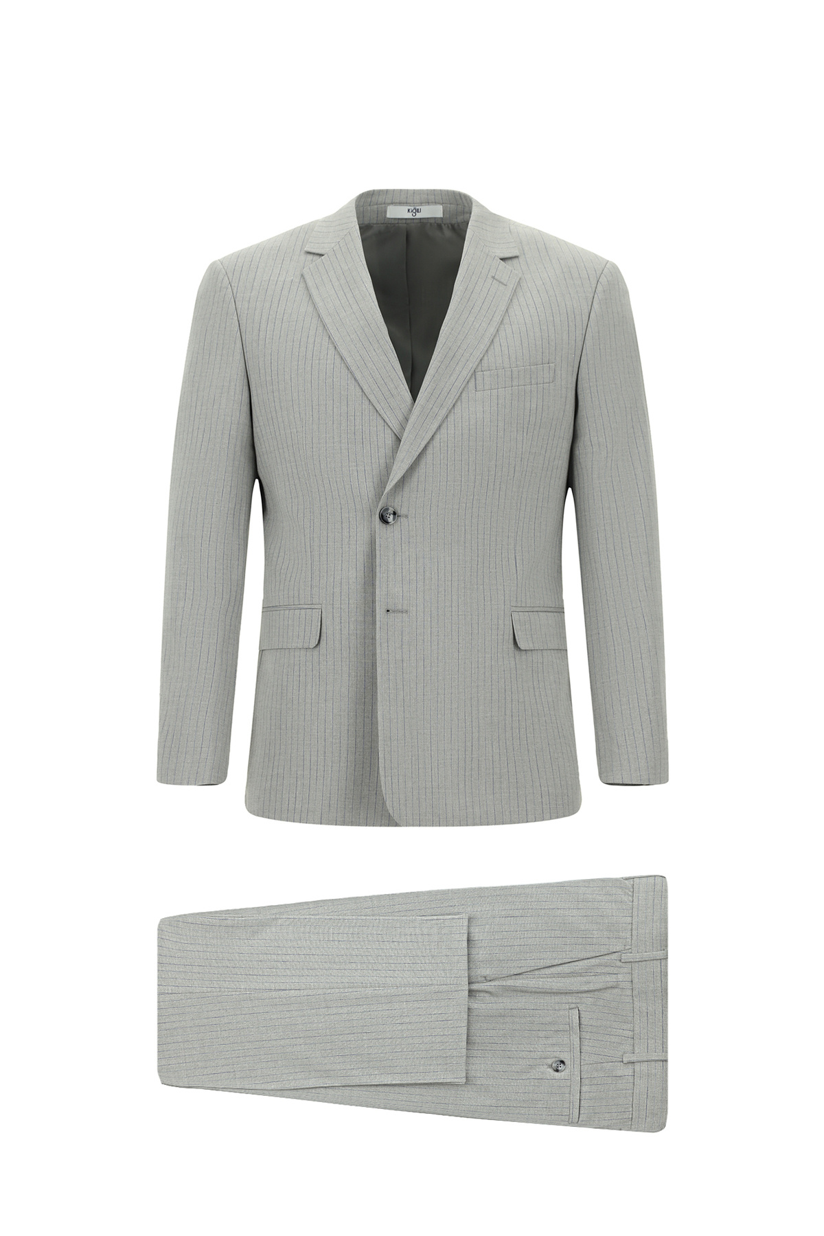 Kiğılı-Regular Fit Striped Double Breasted Suit 6