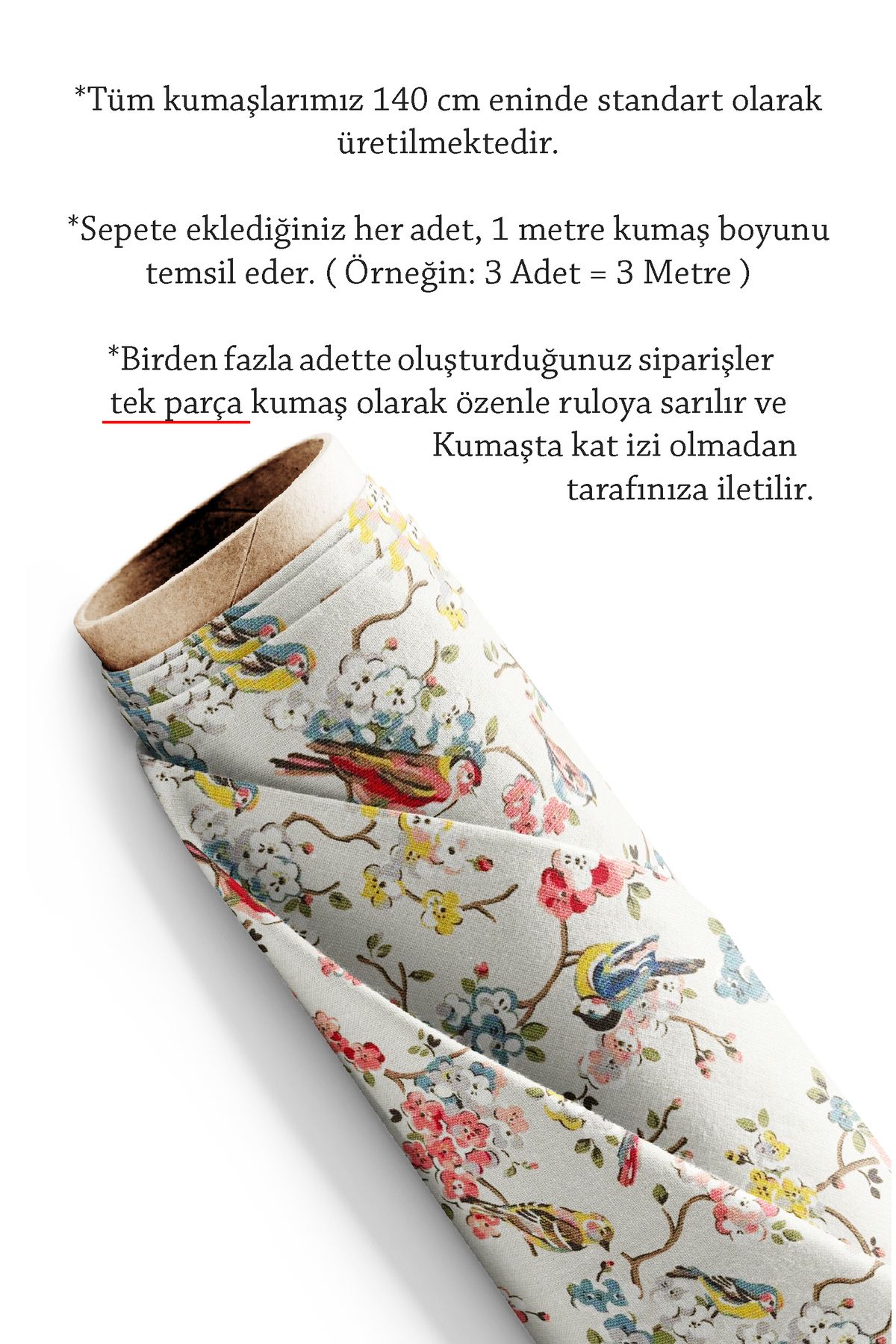 CANİLA-Digital Printed Fabric with Watercolor Bird Pattern. Cotton Lining Upholstery Fabric 5