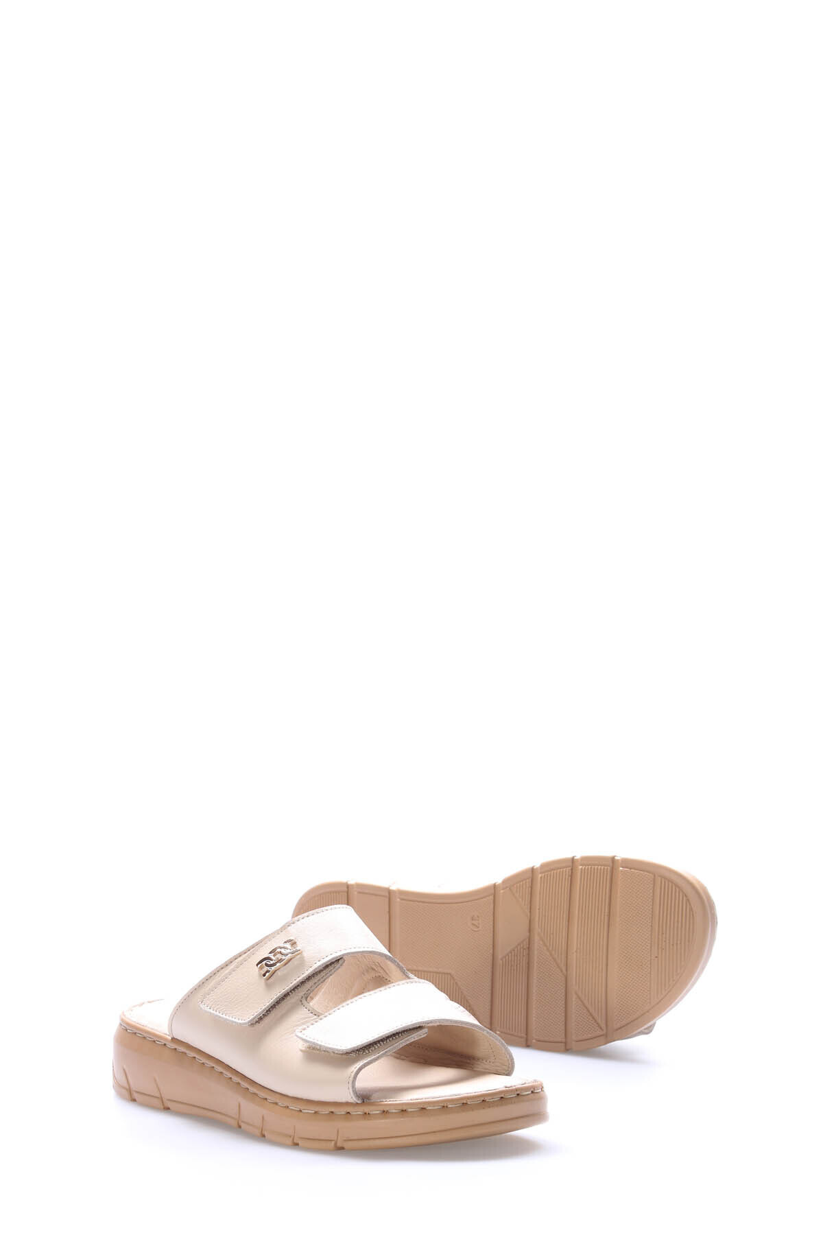 FAST STEP-Papuci de damă din piele naturală cu toc pană 621ZA1099 3