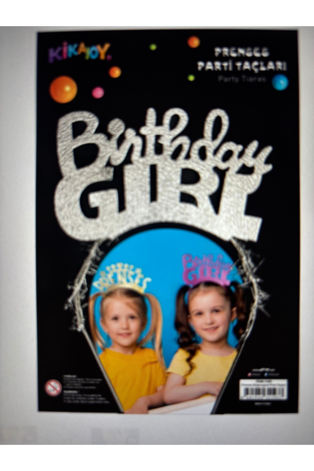 Kika Prenses Doğum Günü Metal Taç - Birthday Gril-