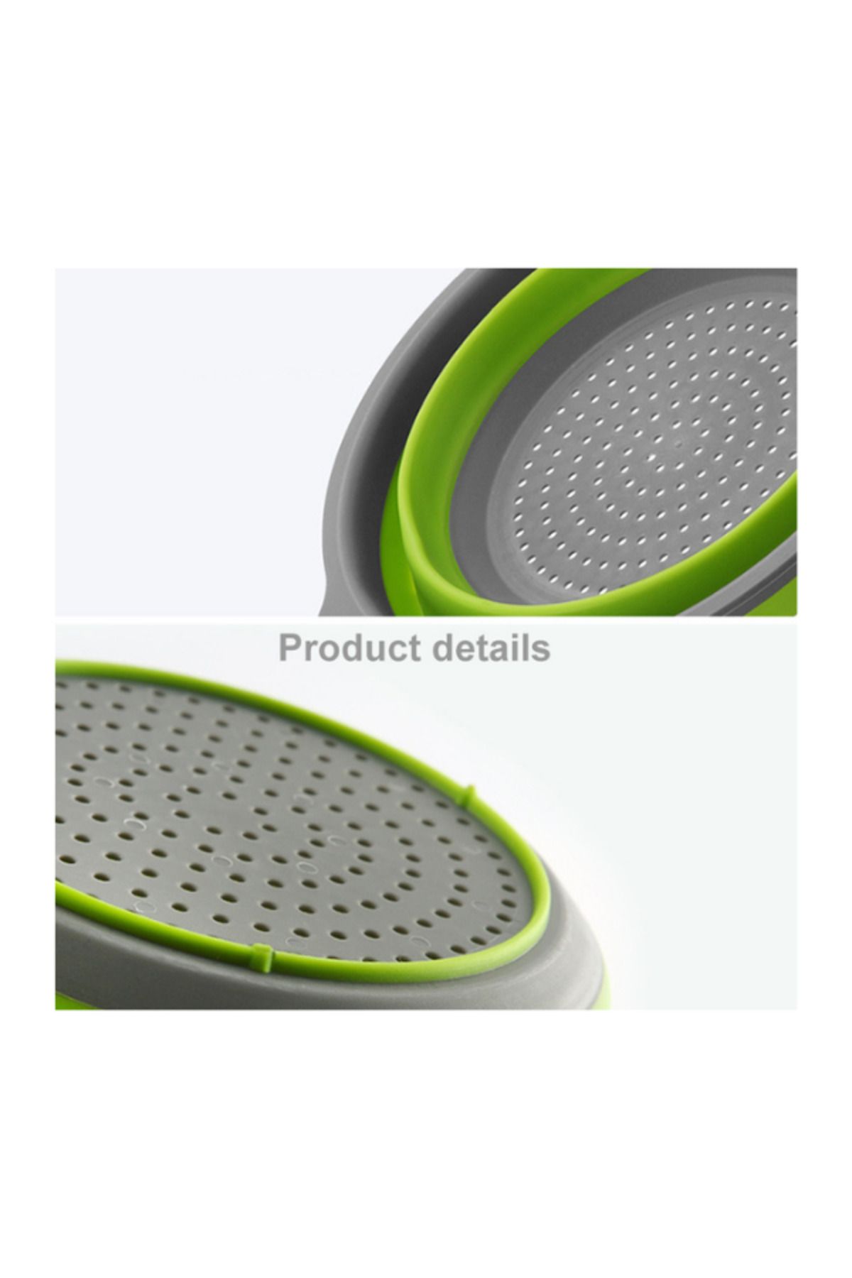 Generic-Collapsible Colander Set - Green 5
