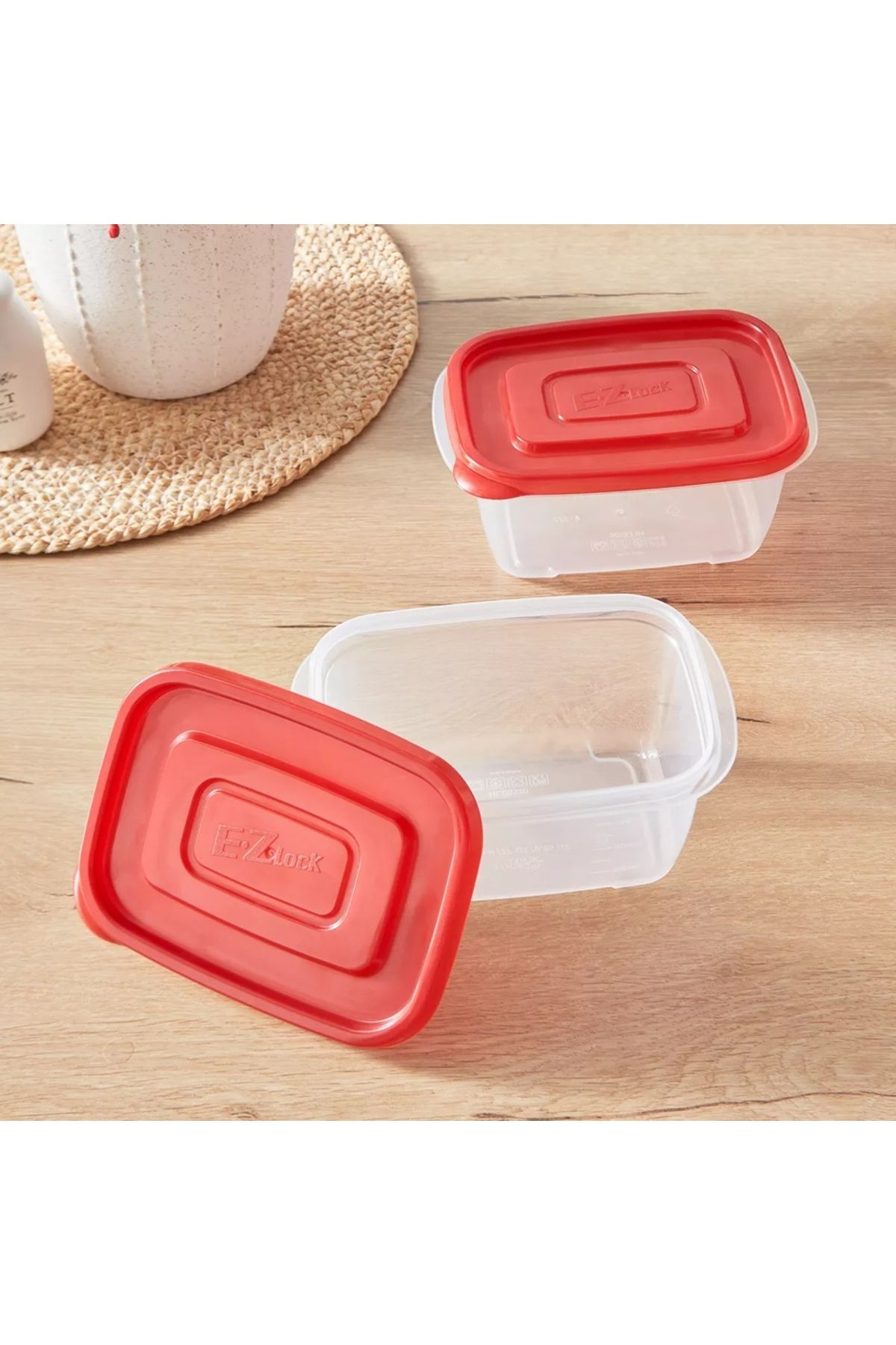 locknlock-EzLock Rectangle Container Set - 800ml (Set of 2) 4