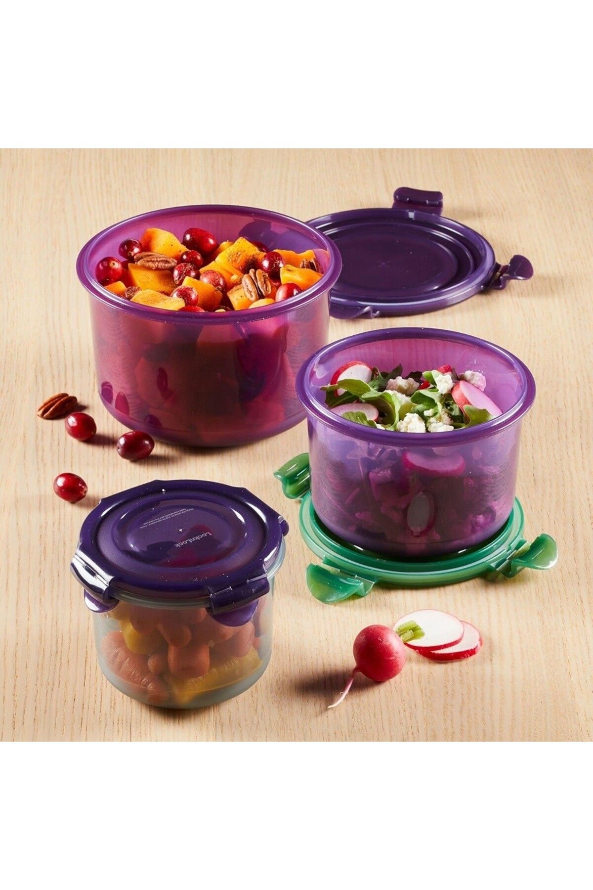 locknlock-Eco-Friendly 600ml  Airtight Round Food Container 3