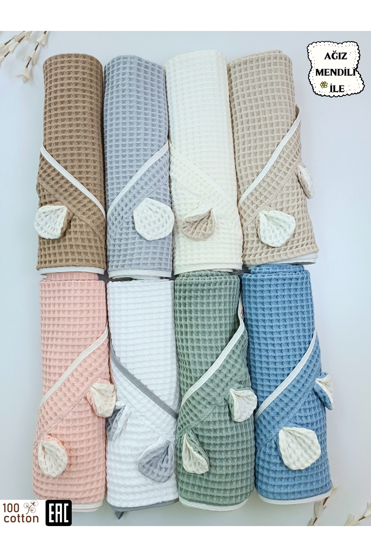 Tomuycuk Mint Pike Bebek Battaniyesi Doğal Organik Uyku Çift Taraflı Bebek Havlu Örtü Yenidoğan Mevsimlik fotoğrafı 6 (önizleme)