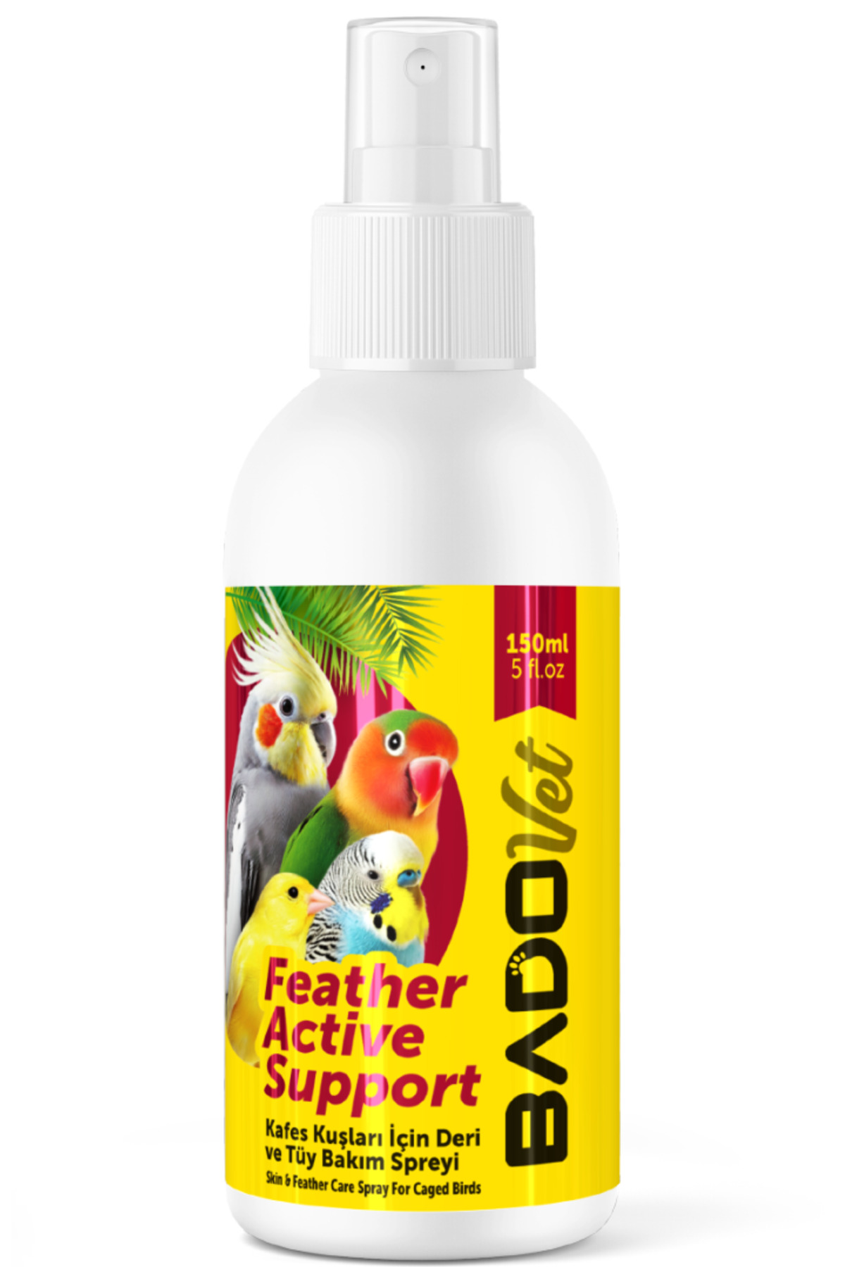 Bado Feather Active Support Kafes Kuşları Deri Ve Tüy Bakım Spreyi 150 ml