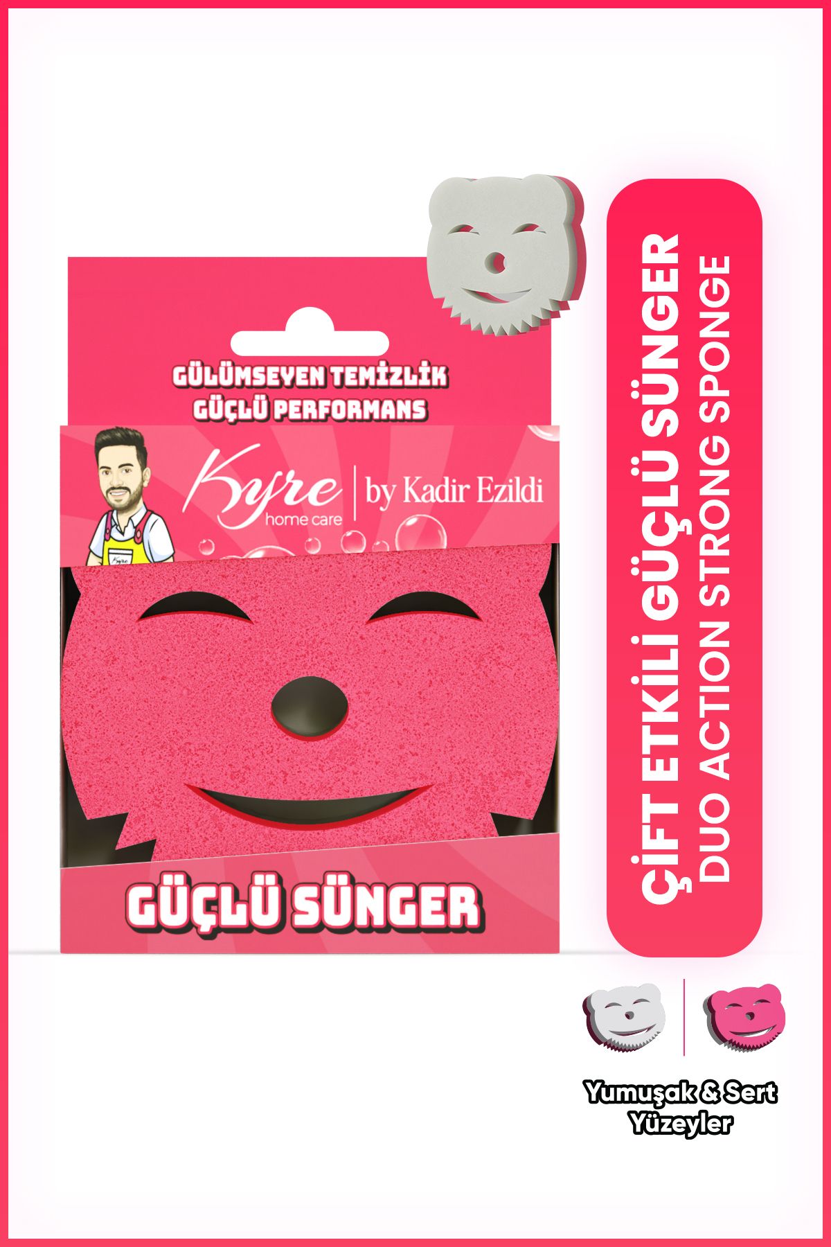 Kyre Çift Etkili Güçlü Sünger