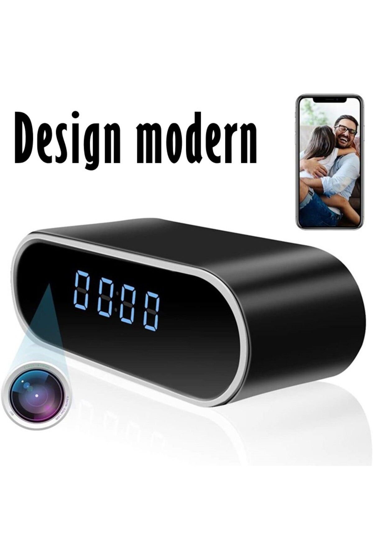 REVOSE-Mini Spy Camera ™, Wi-fi, Ip, Hidden in Alarm Clock, Microphone, 128gb Microsd Card Included 9