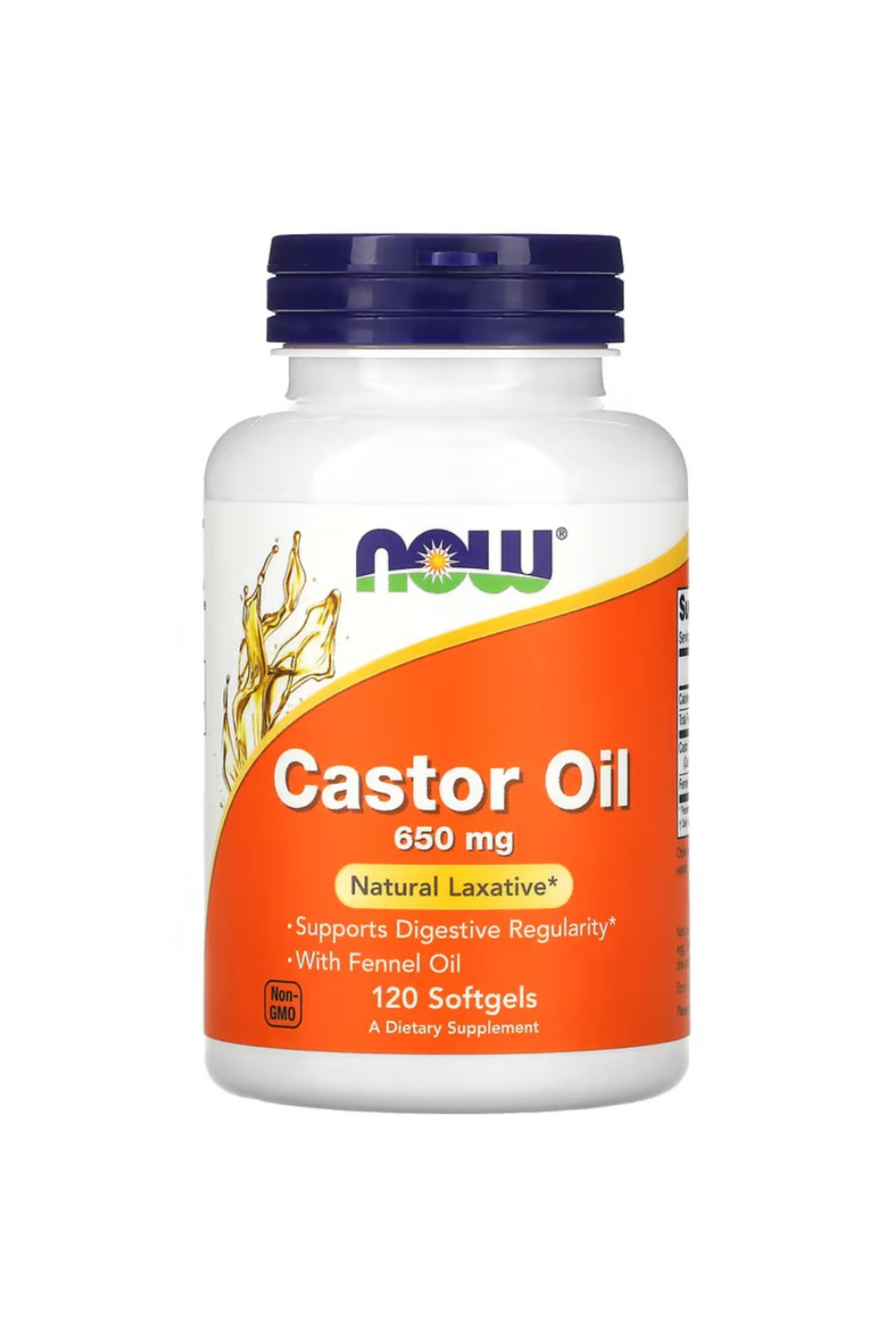 Now Foods , Castor Oil, 650 mg, 120 Softgels