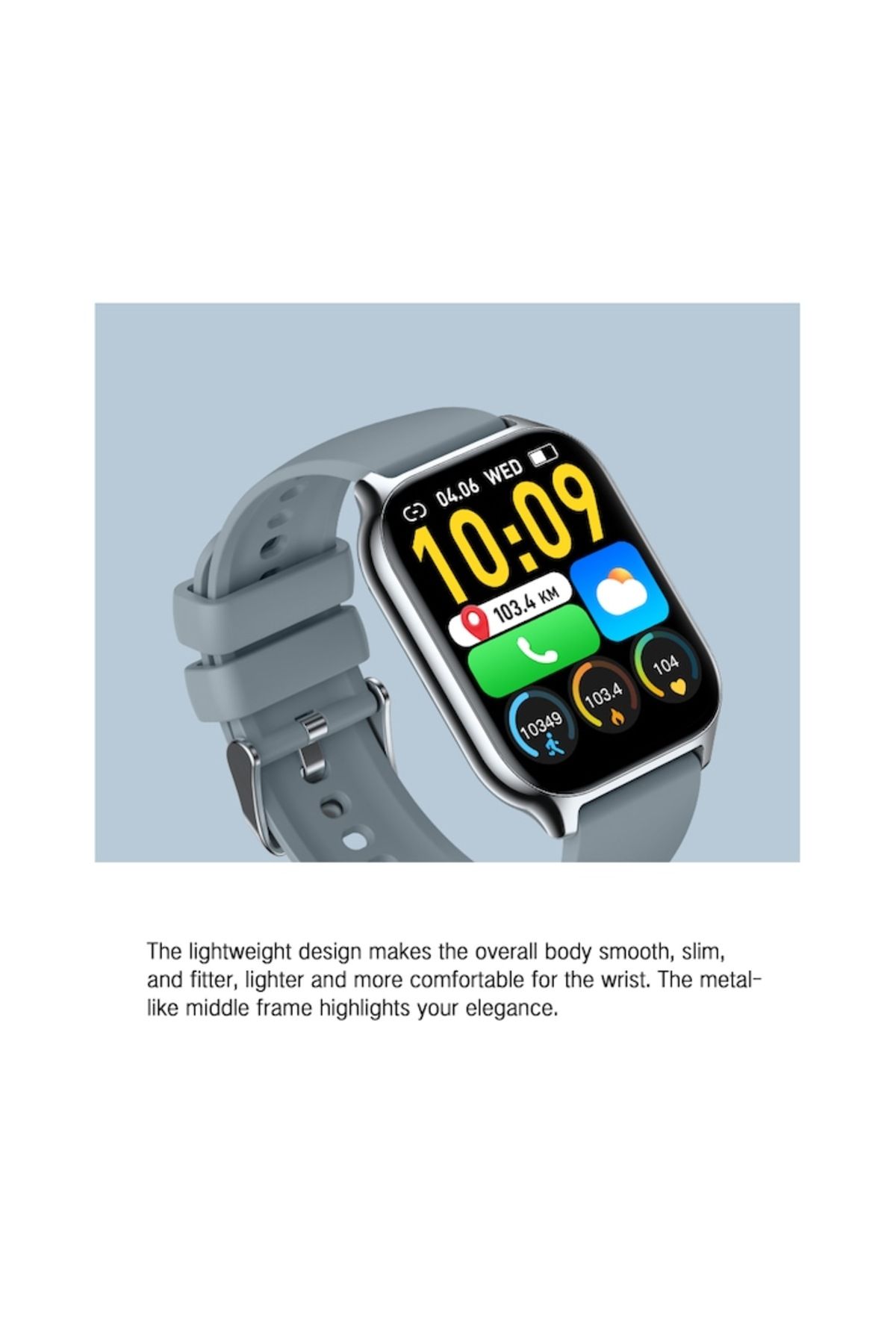 ideal STORE-Ceas inteligent ZonStyle™ compatibil cu idealSTORE, ecran tactil de 2,01 inci, Android/IOS 3