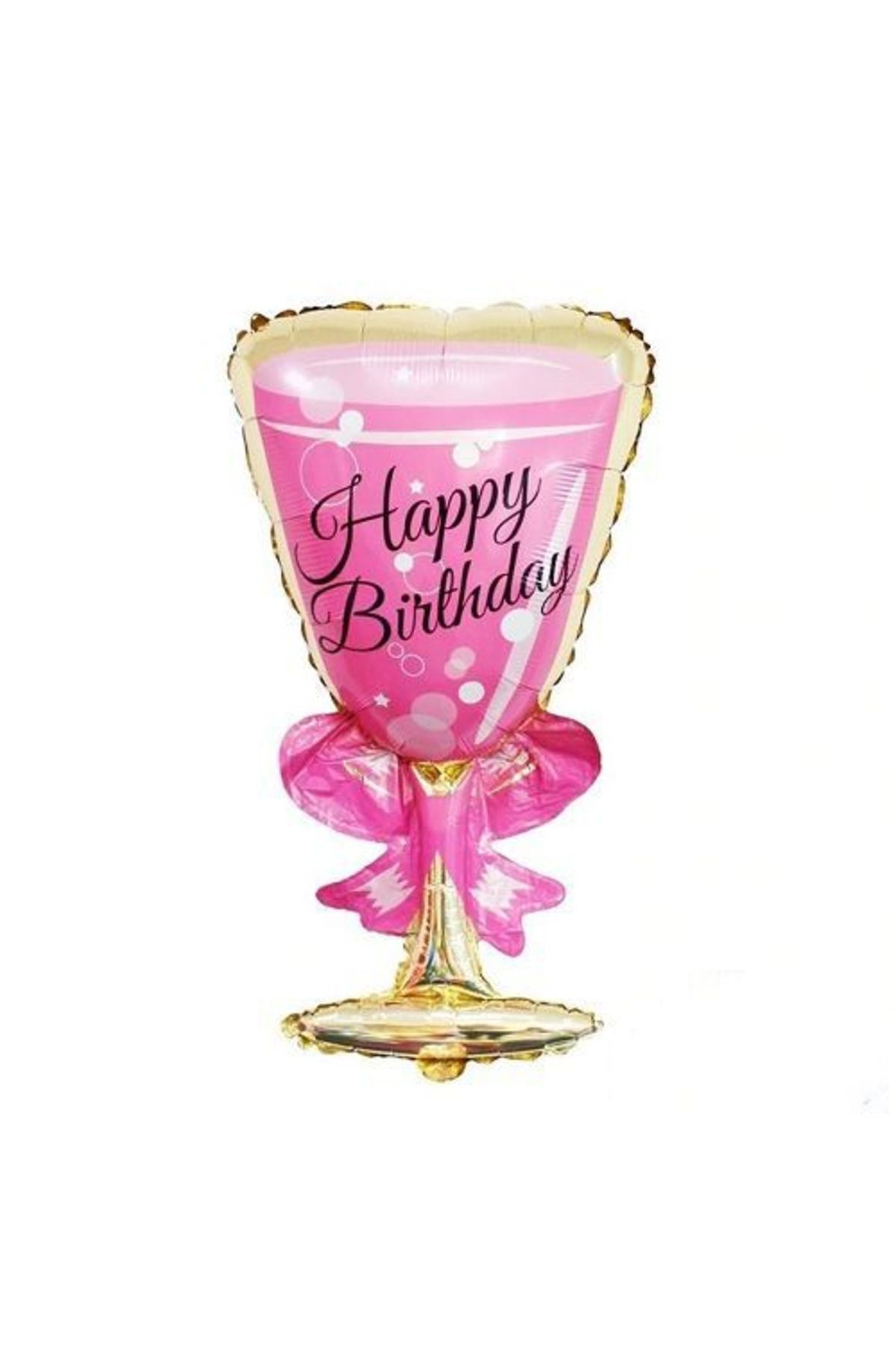 PartyExpress 40" Kadeh Happy Birthday - Pembe