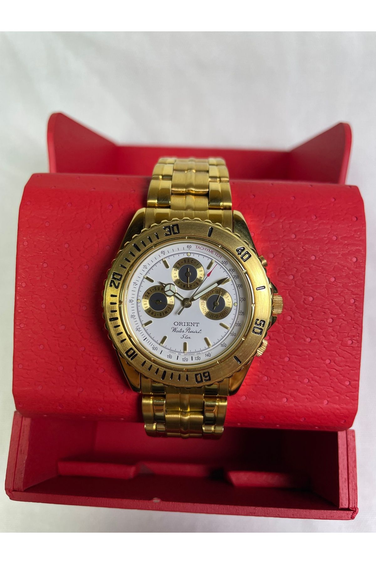 Orient BS902025113A Retro Model Kronometreli Beyaz Kadranlı Lüks Erkek Kol Saati