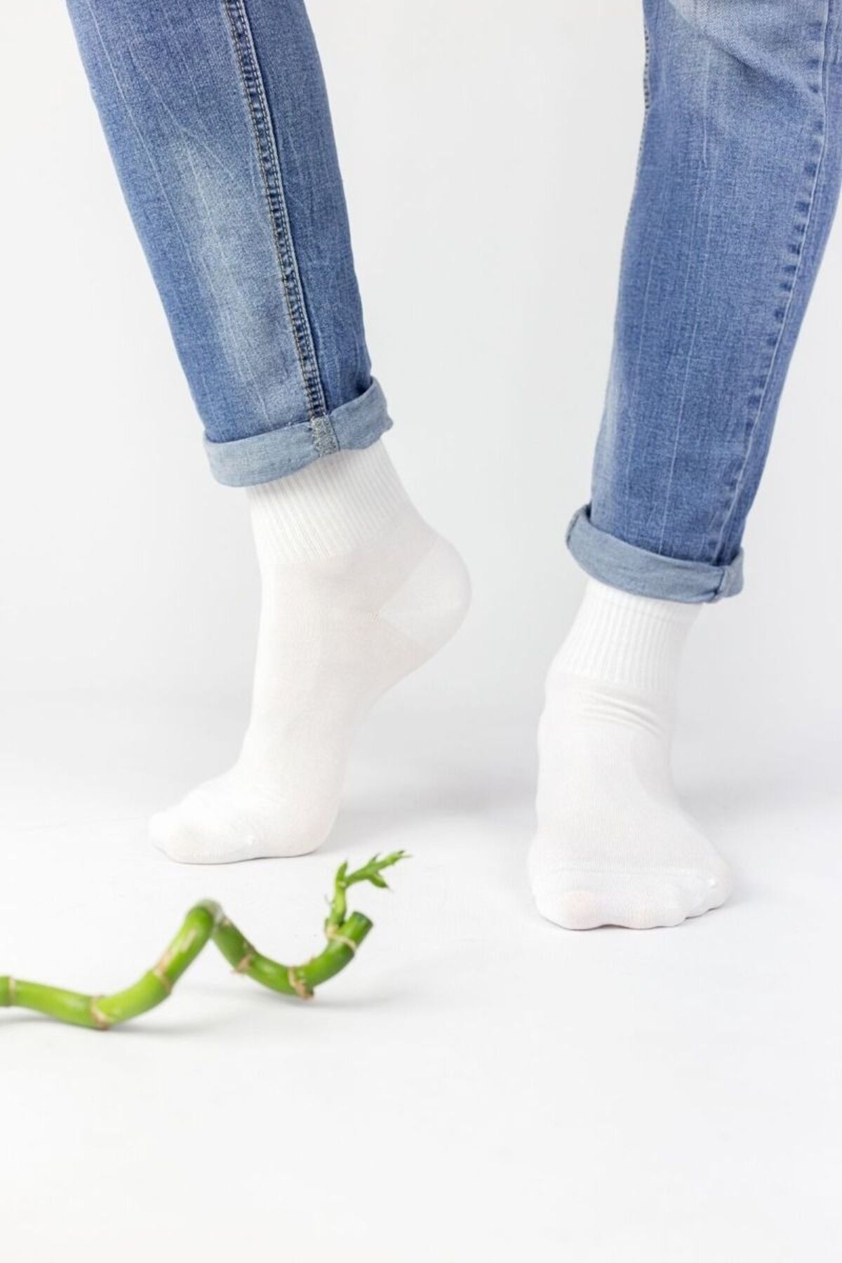 Design Socks Bambu Yarım Konç Erkek Çorap - Desen Çorap