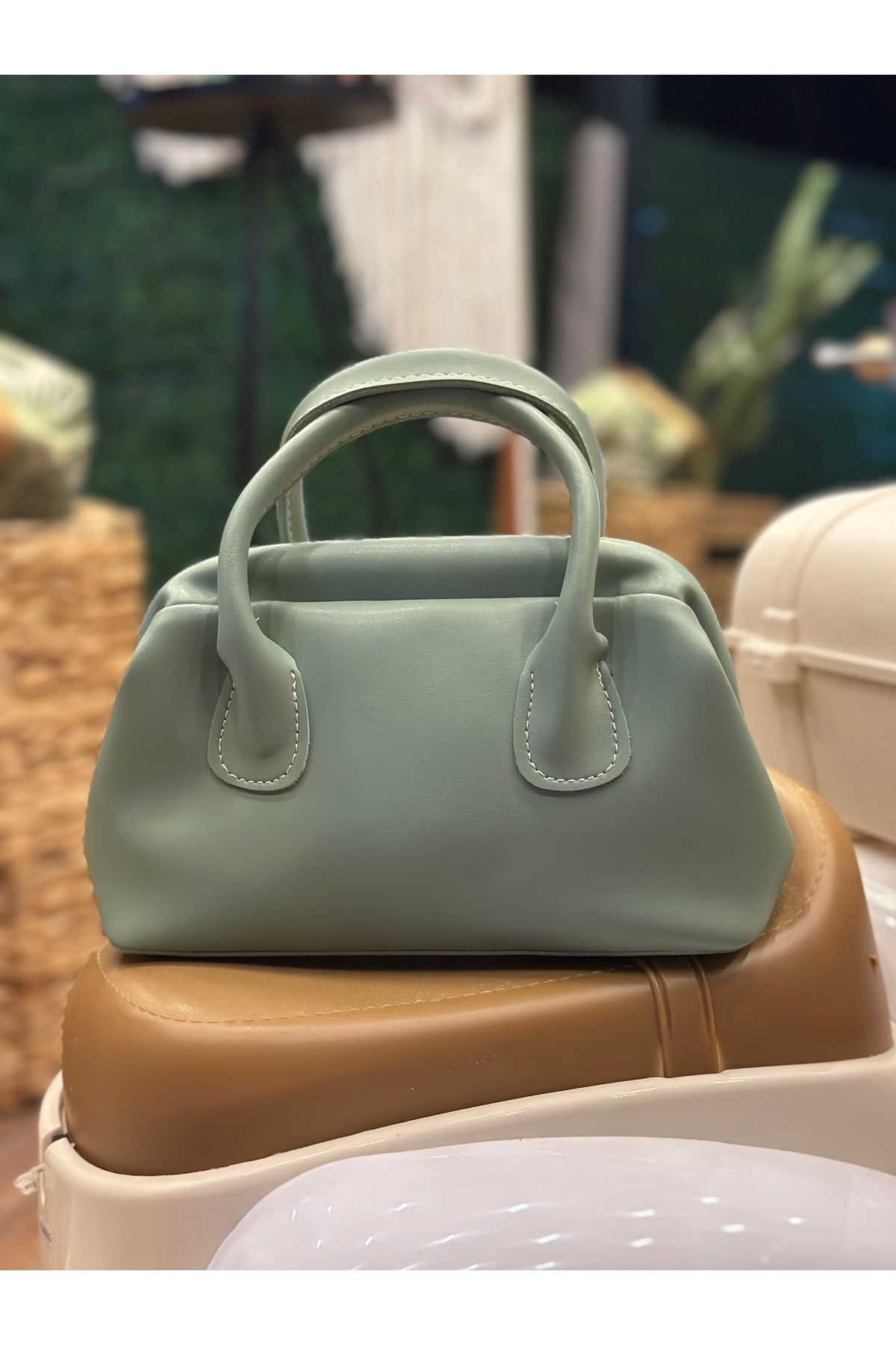 Fioranze Collection Sadie Model Su Yeşili El ve Omuz Çantası