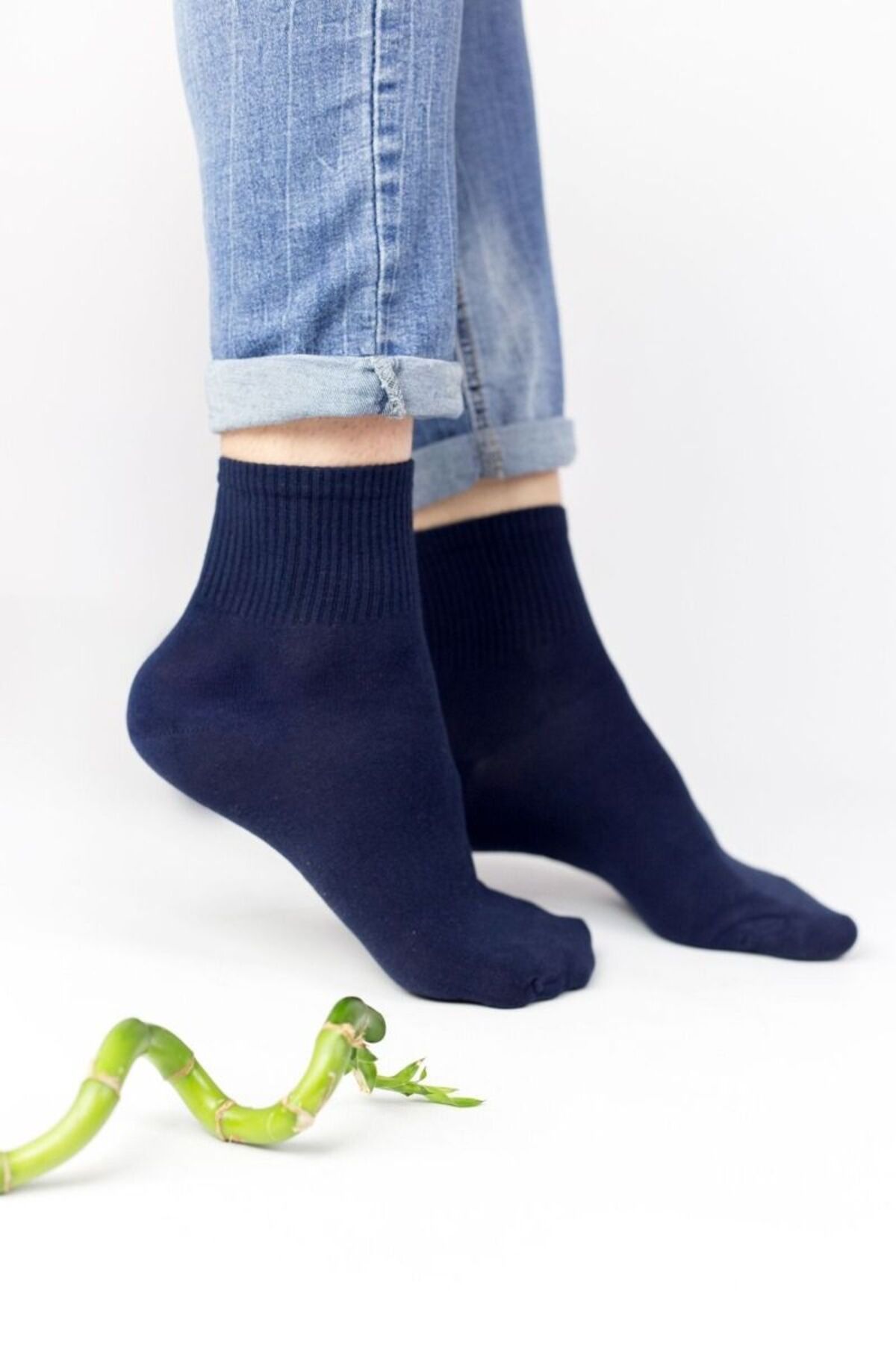 Design Socks Bambu Yarım Konç Erkek Çorap - Desen Çorap