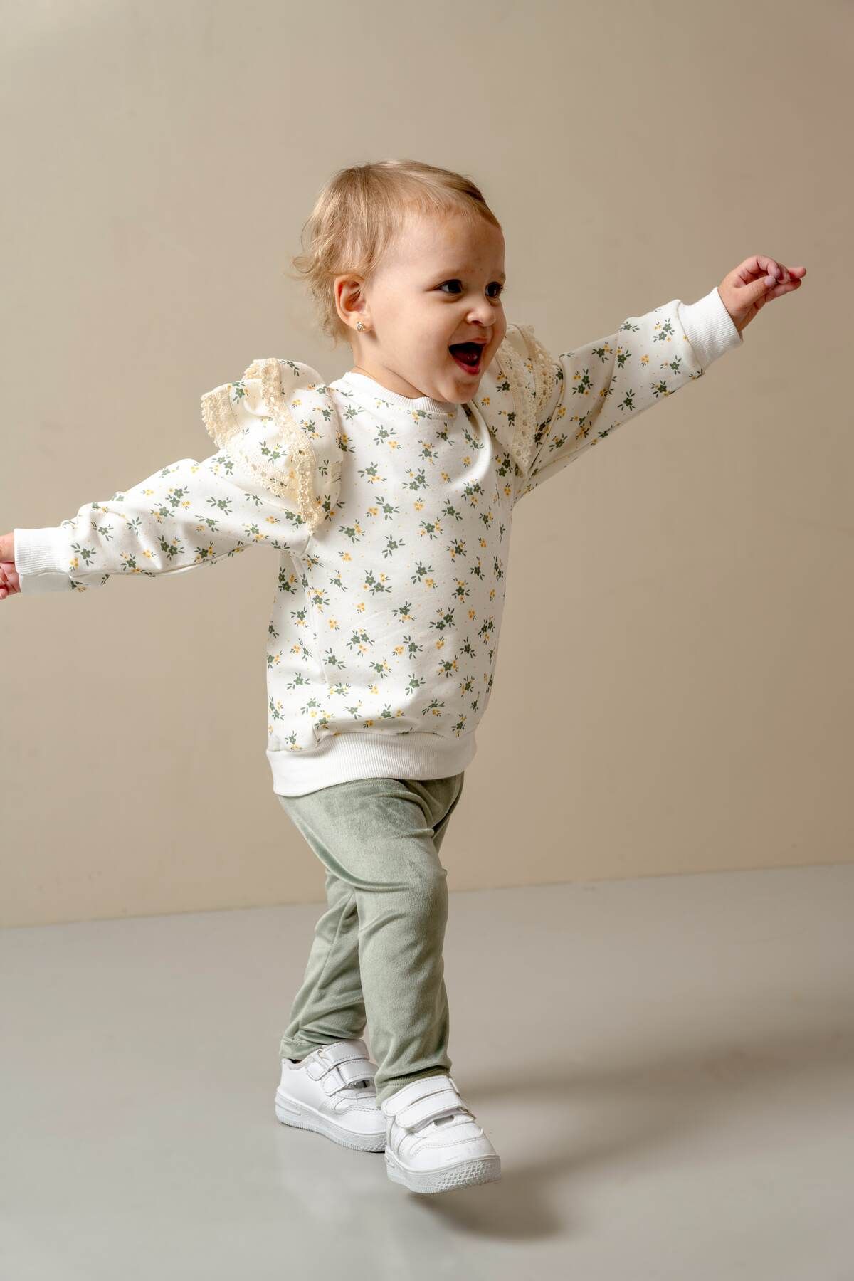 JNF kids KADİFE TAYTLI İKİLİ KIZ BEBEK TAKIM
