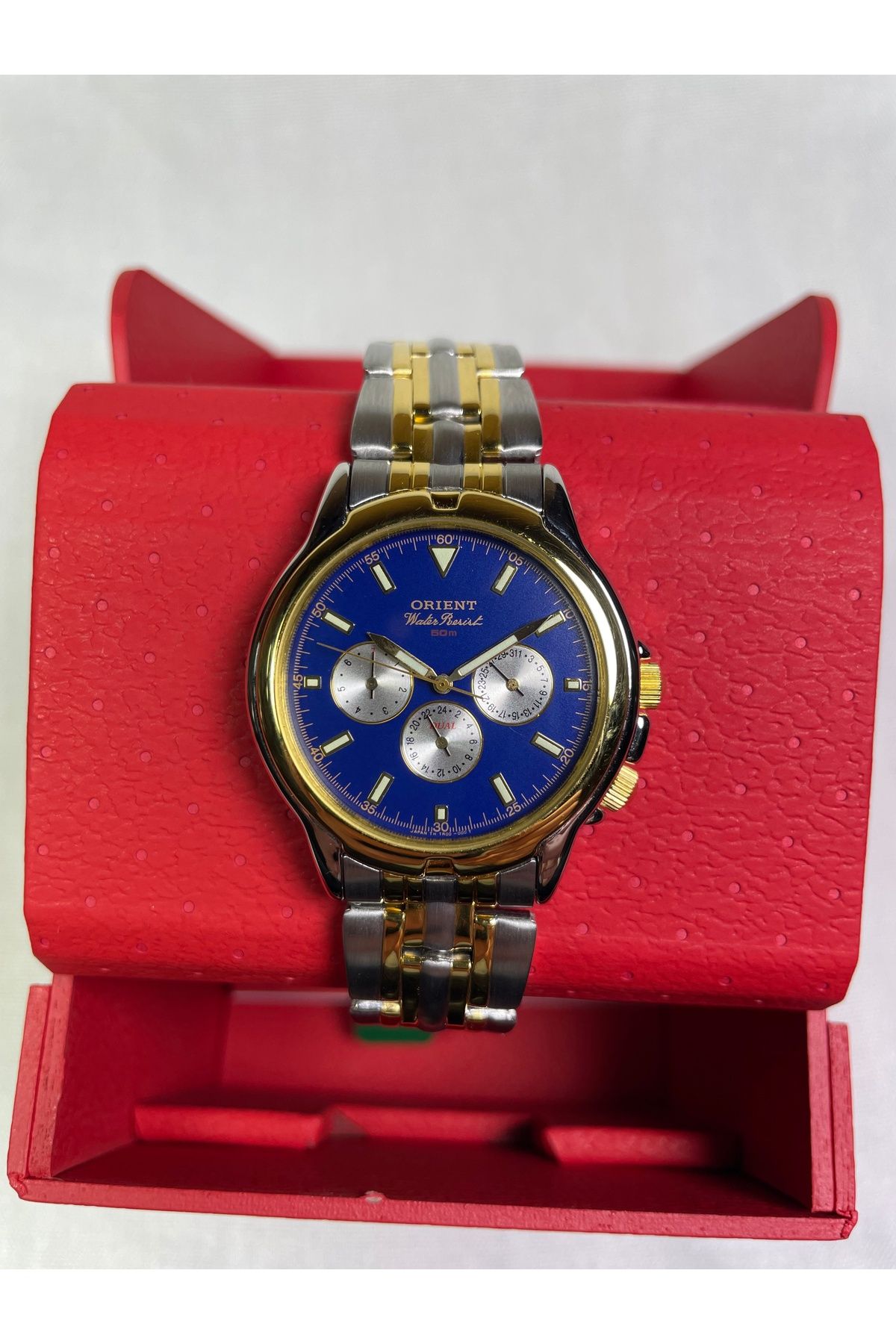 Orient BS902025110A Retro Model Fonksiyonlu Takvimsiz Lacivert Kadranlı Lüks Erkek Kol Saati