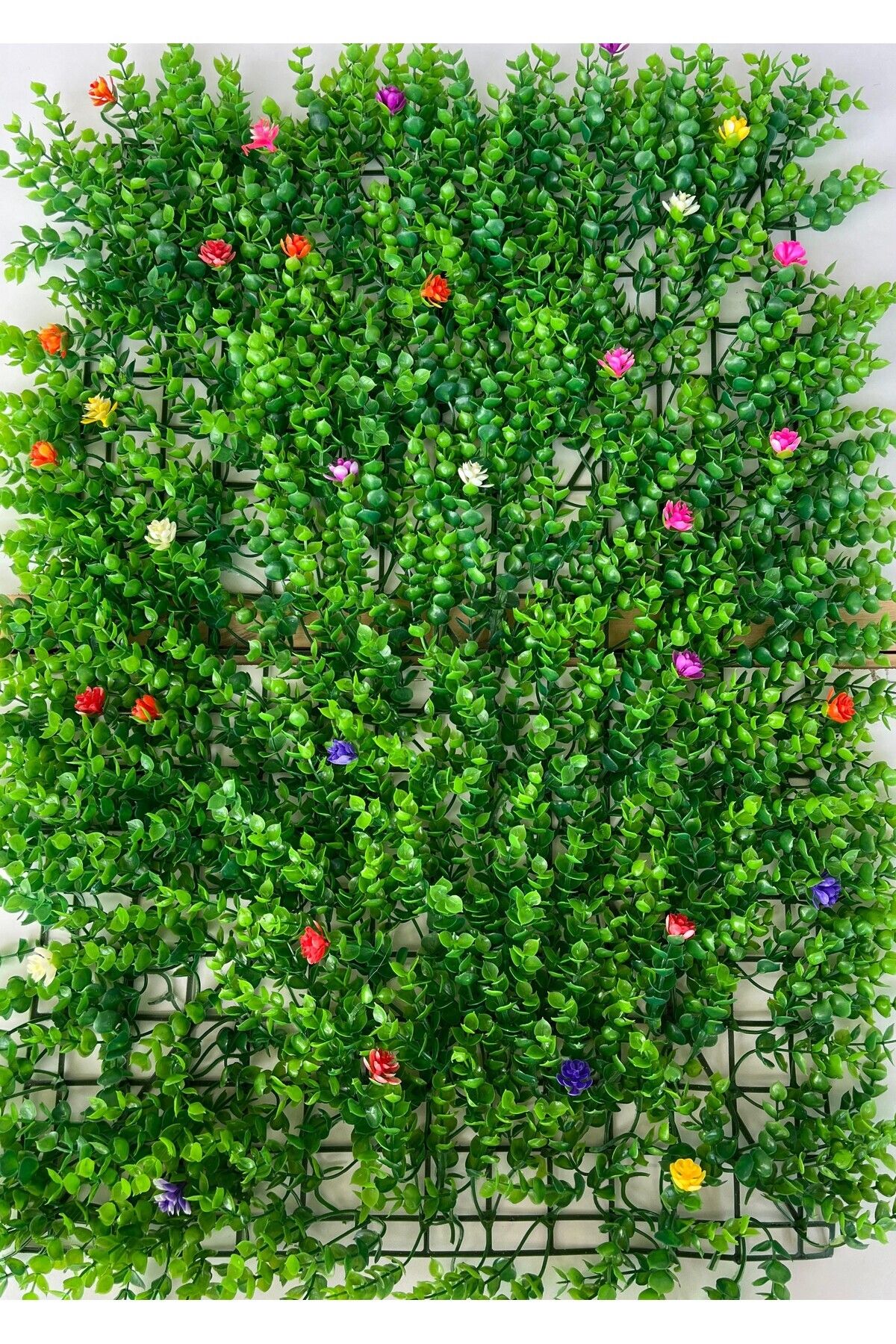 NAXAY Dekoratif Yapay Bitki Duvar Kaplama Panel Şimşir Tabaka 40x60 cm Yeşil Dikey Bahçe