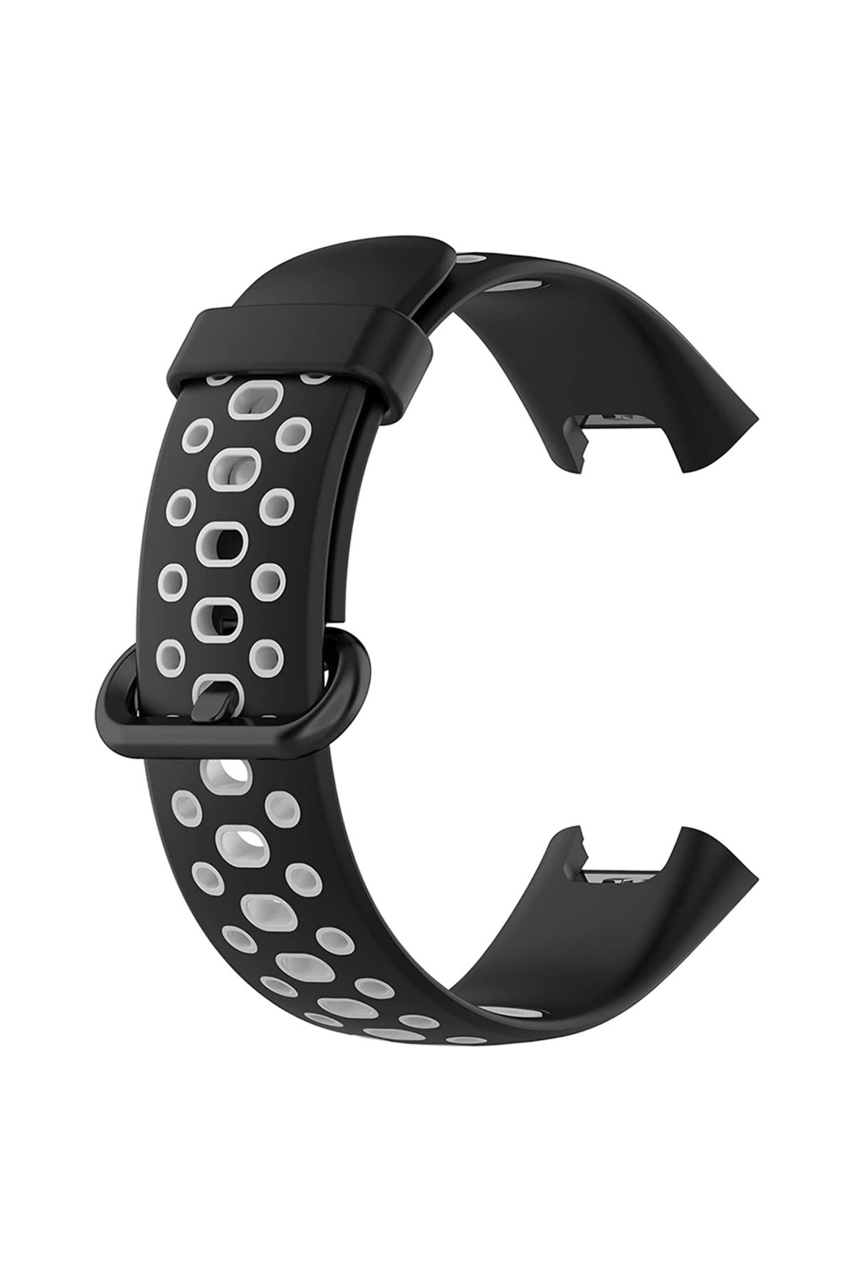 Microsonic Xiaomi Poco Watch Rainbow Band Kordon Siyah Gri